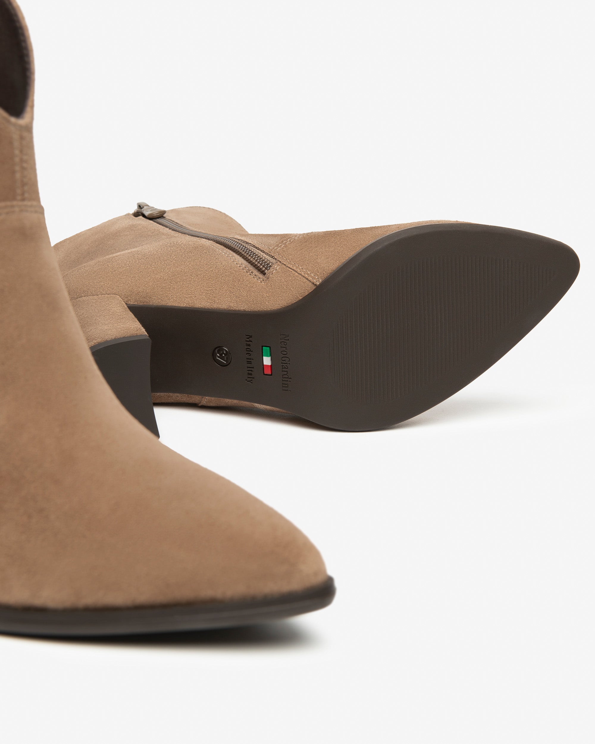 NeroGiardini Bottines Femme Cuir Velours Hiver