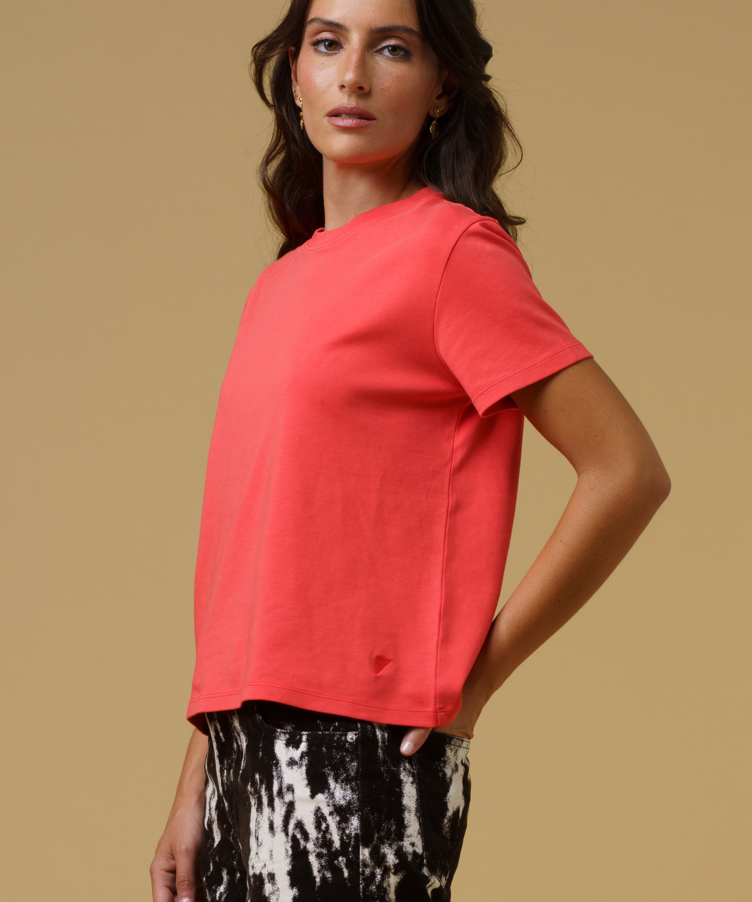 JAK T-Shirt 01 t-shirt femme orange coton bio