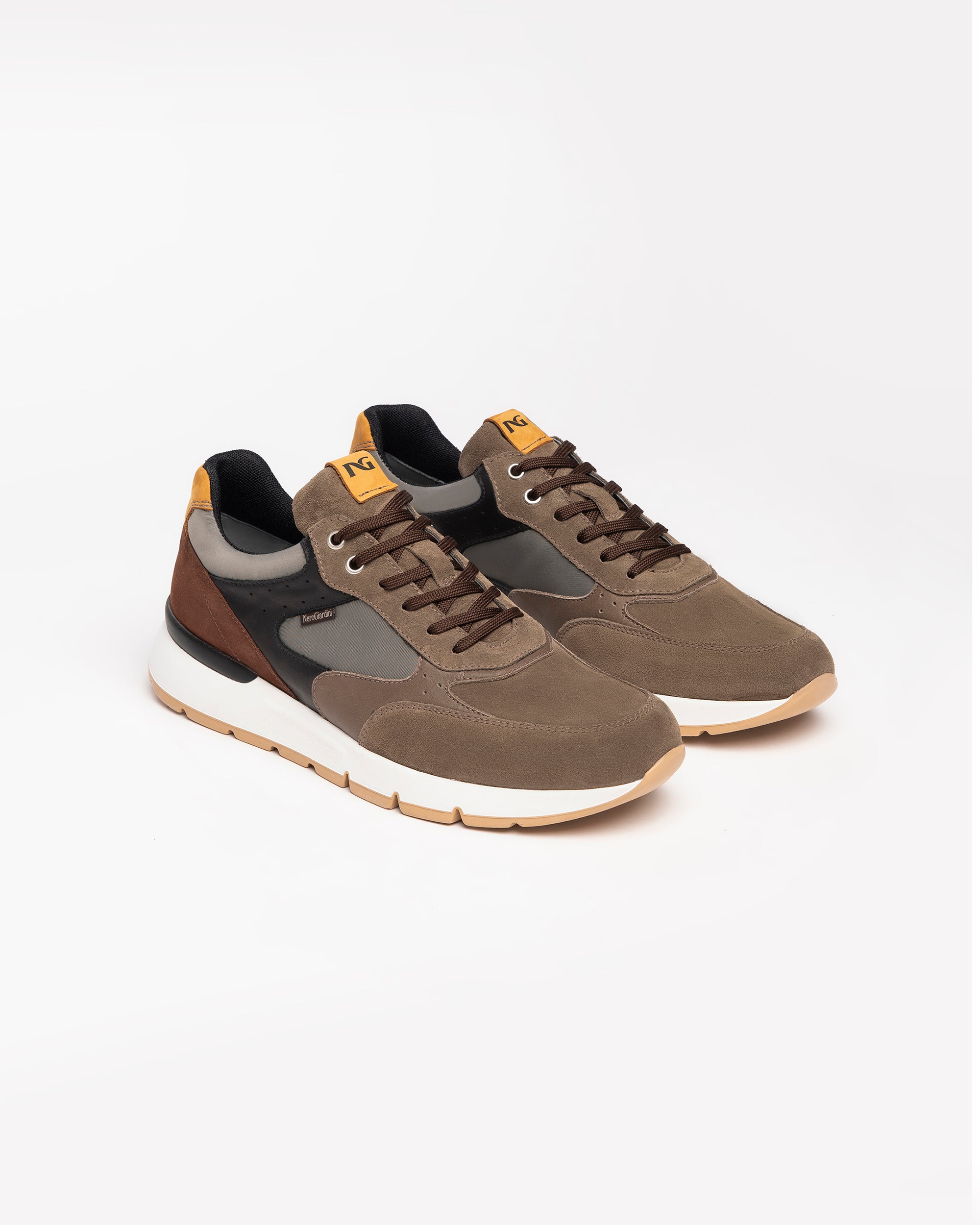 NeroGiardini Sneakers Homme Daim Cuir Toile Taille 42