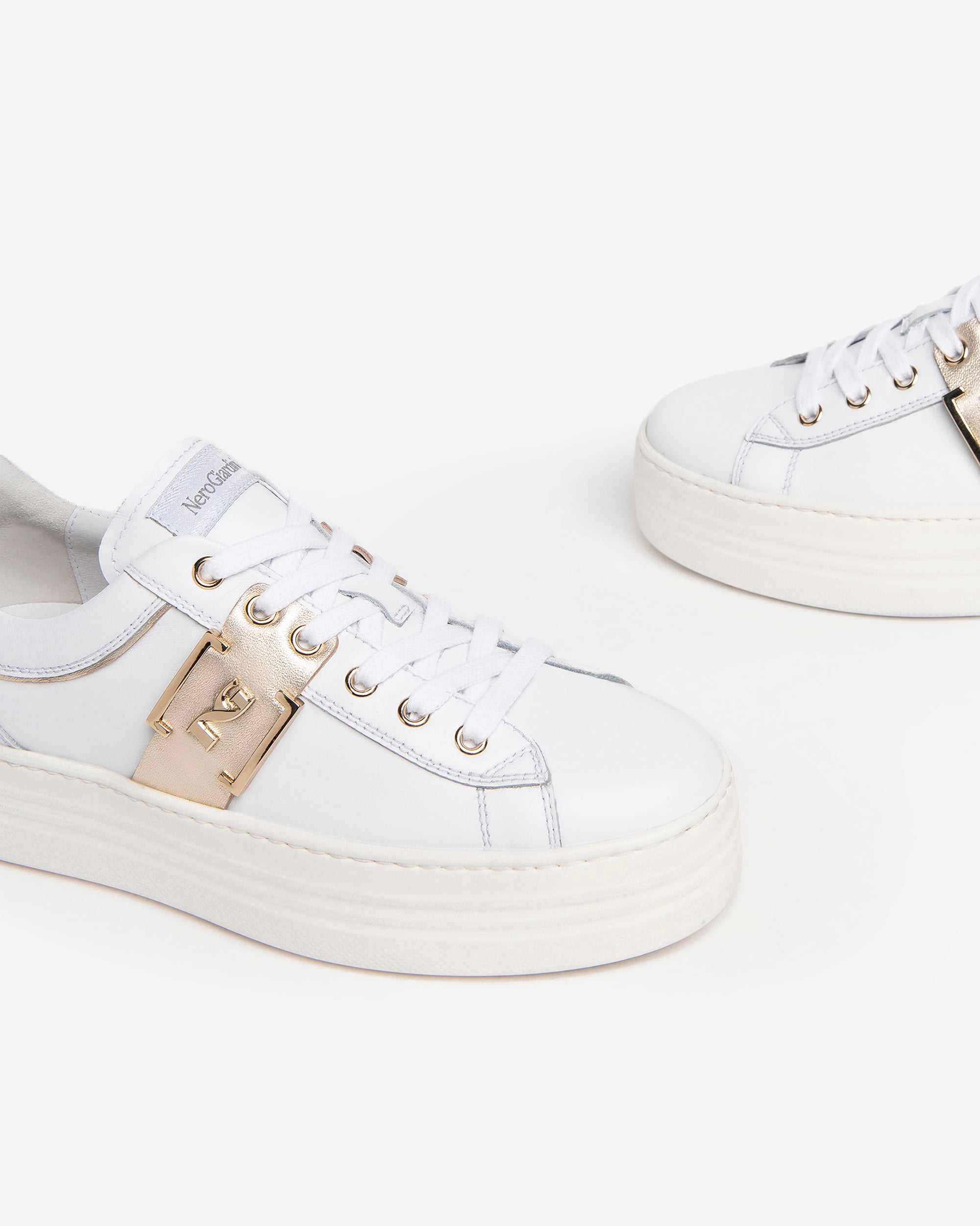 NeroGiardini Sneakers Baskets Femme Cuir – DryGo Confort