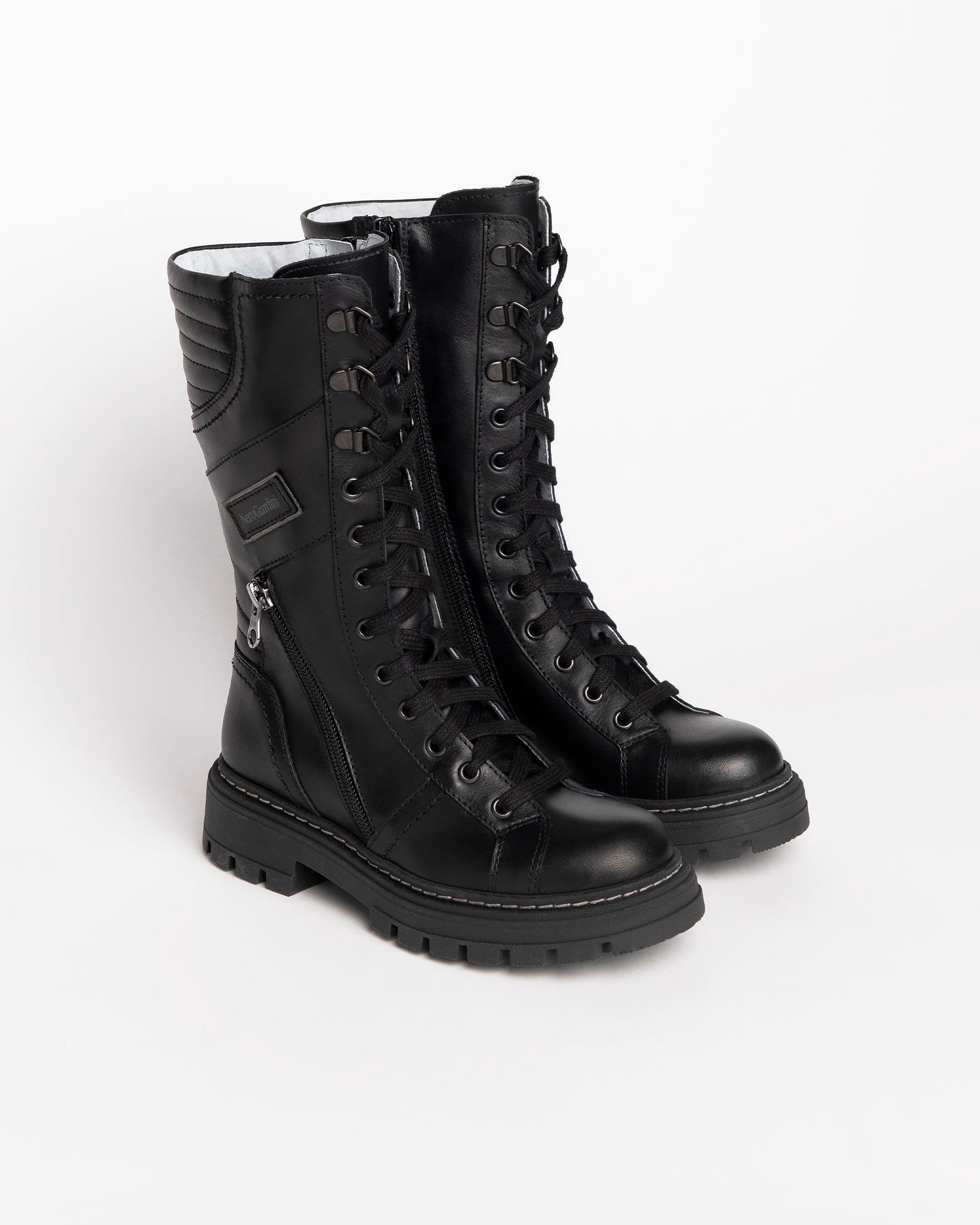 NeroGiardini Teens Bottes Cuir Fille Zip 31-39