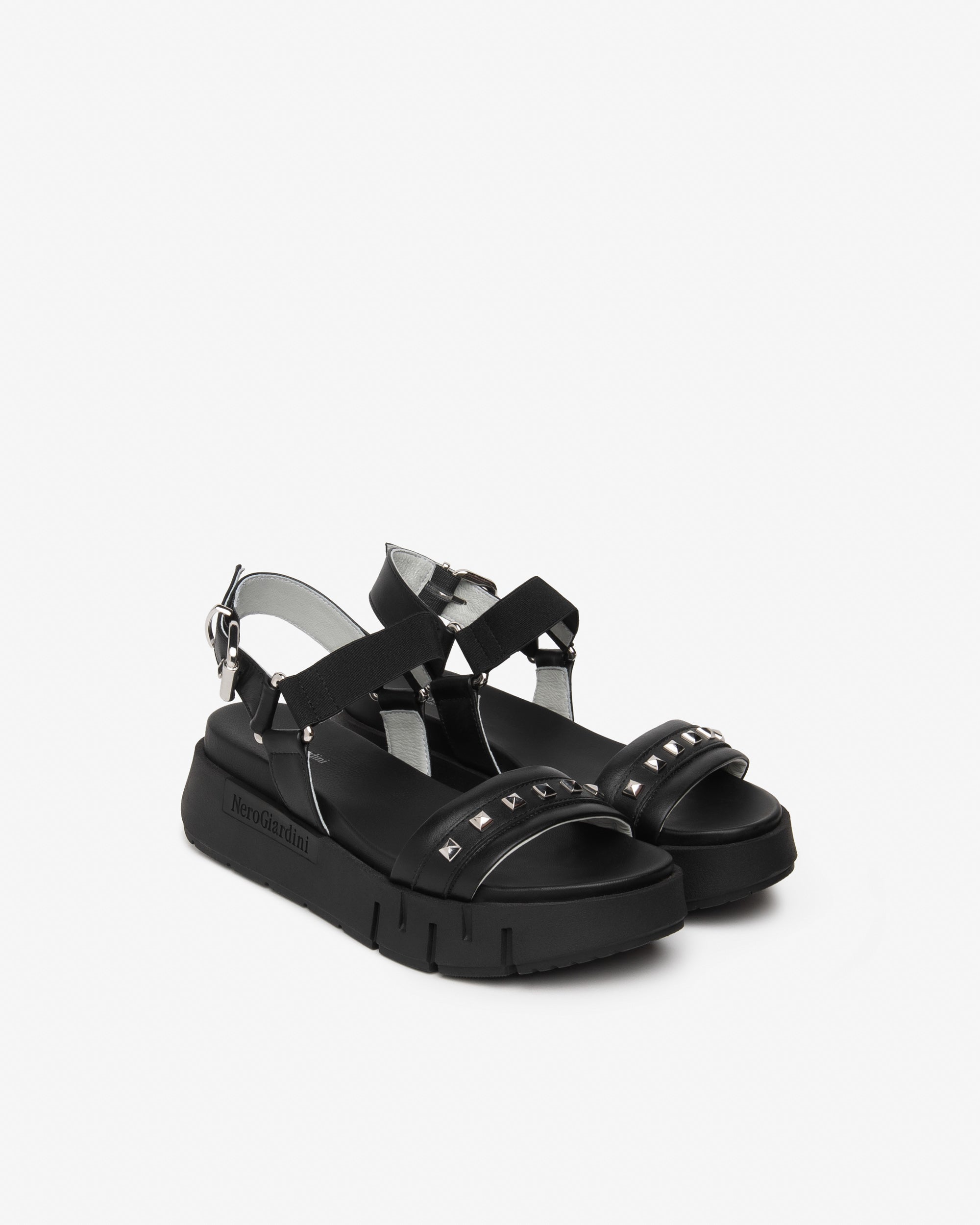 Nerogiardini Sandales Femme Cuir Été Confort Ville