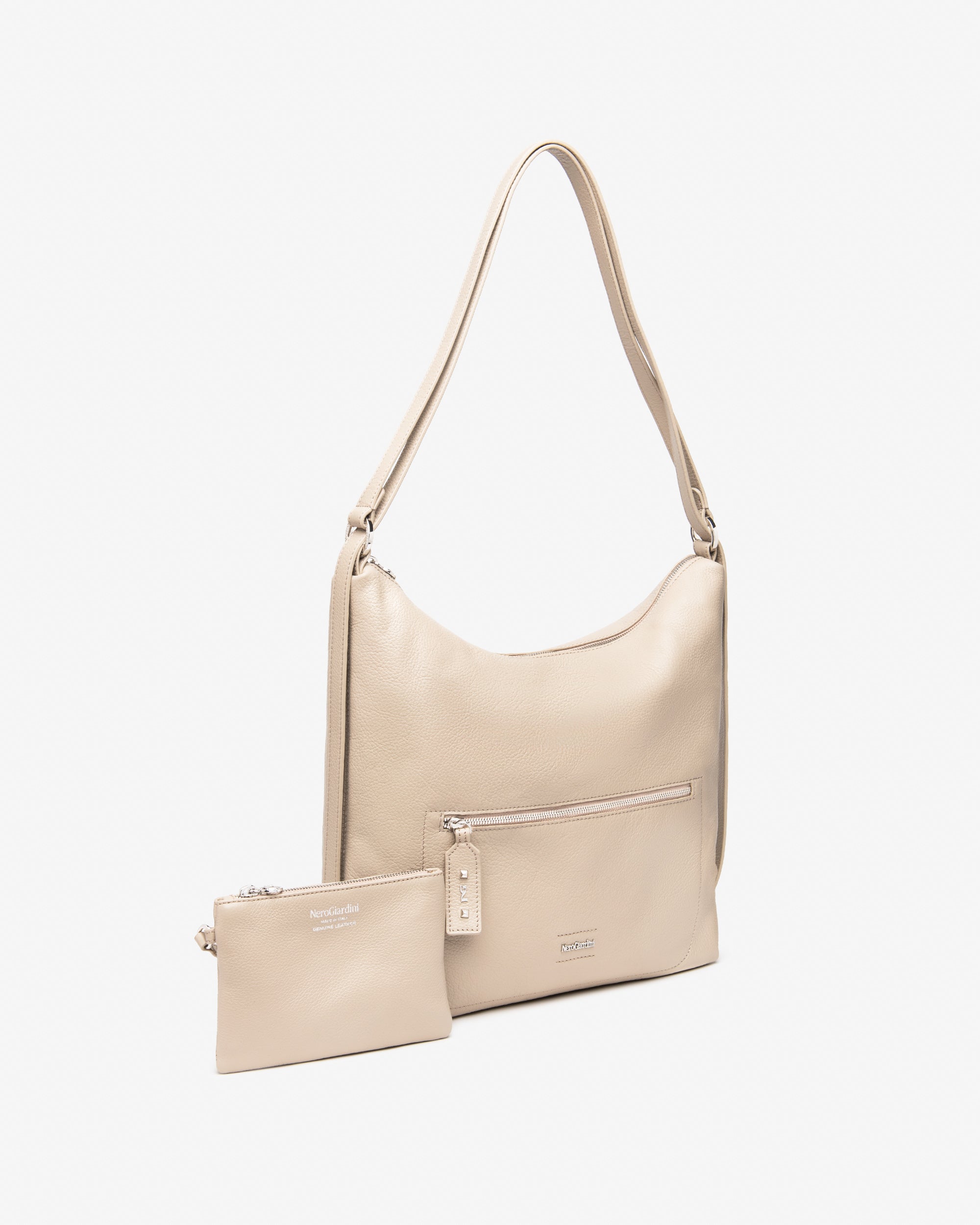 NeroGiardini Sacs Besace Femme Cuir Hobo Italie