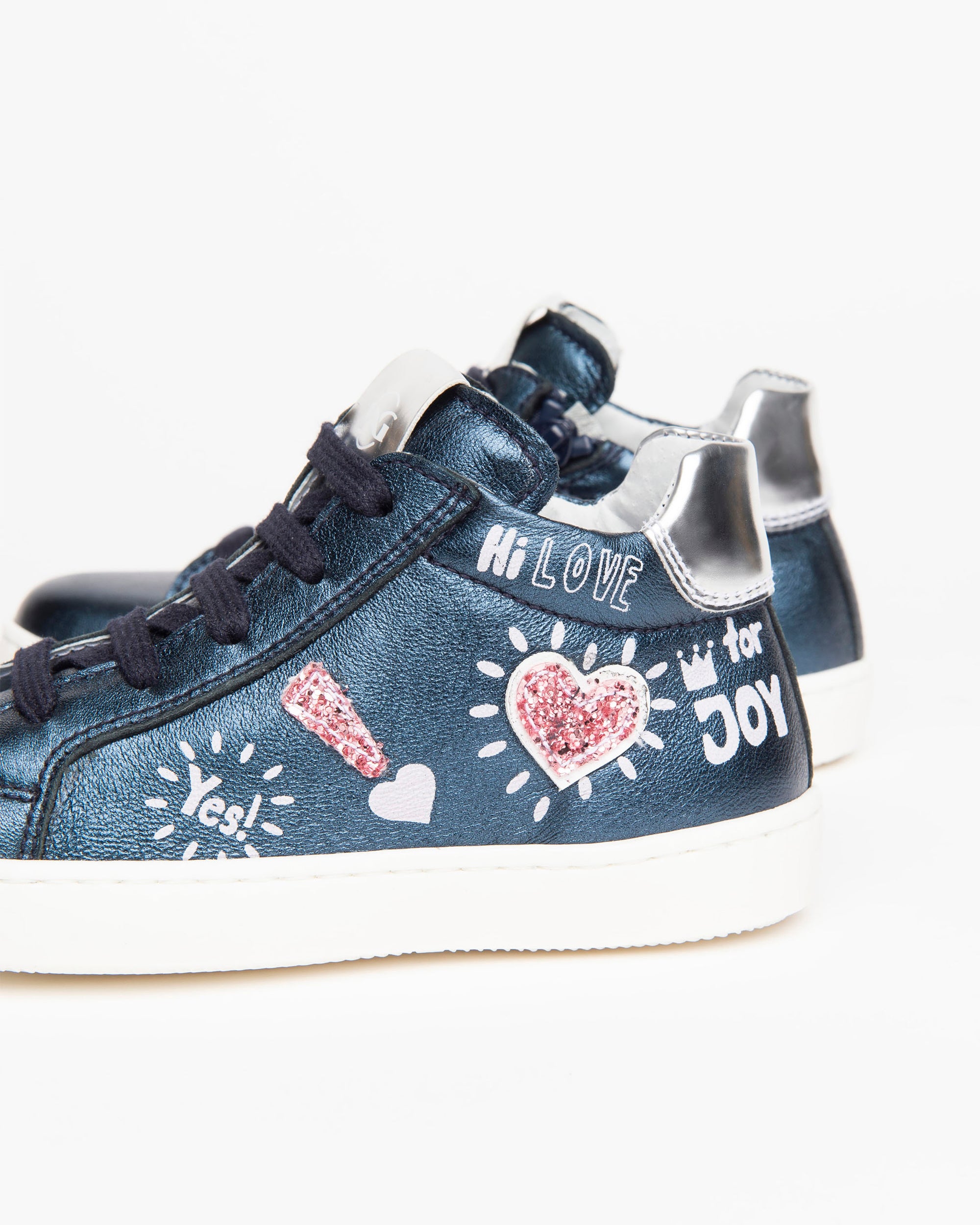 Nerogiardini Sneakers Kids Fille Cuir Lamé 28