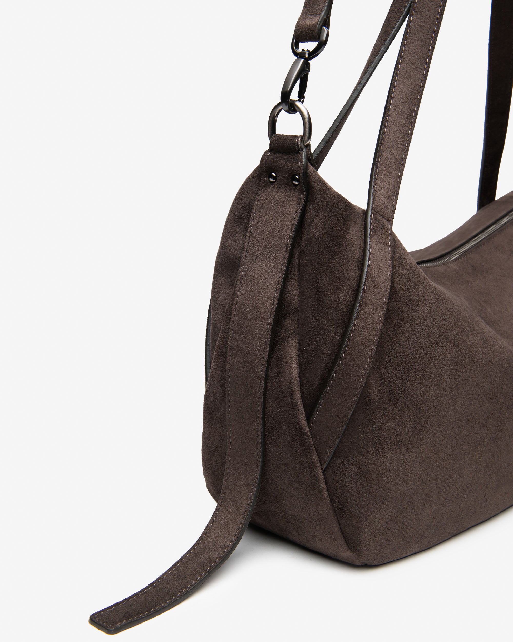 Nerogiardini Sac Hobo Femme Daim Zippé