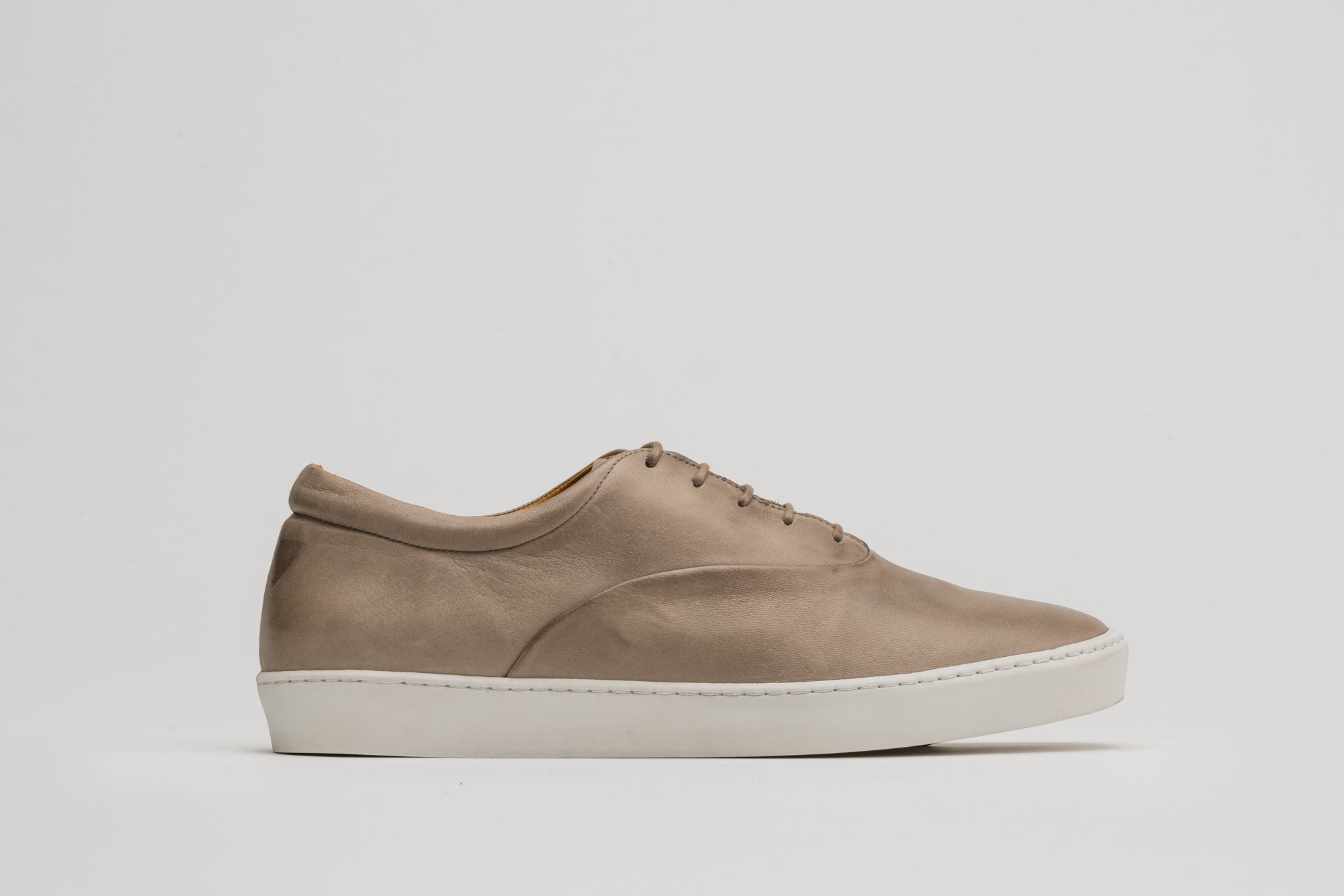 JAK Empire Taupe sneakers cuir pleine fleur taupe