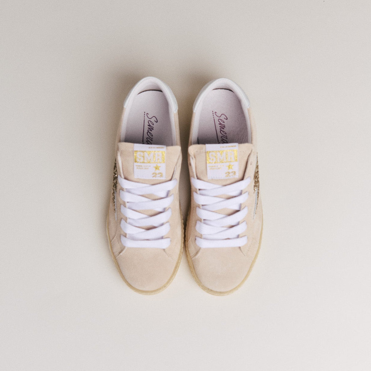 SMR Maya D602 baskets beige or daim glitter