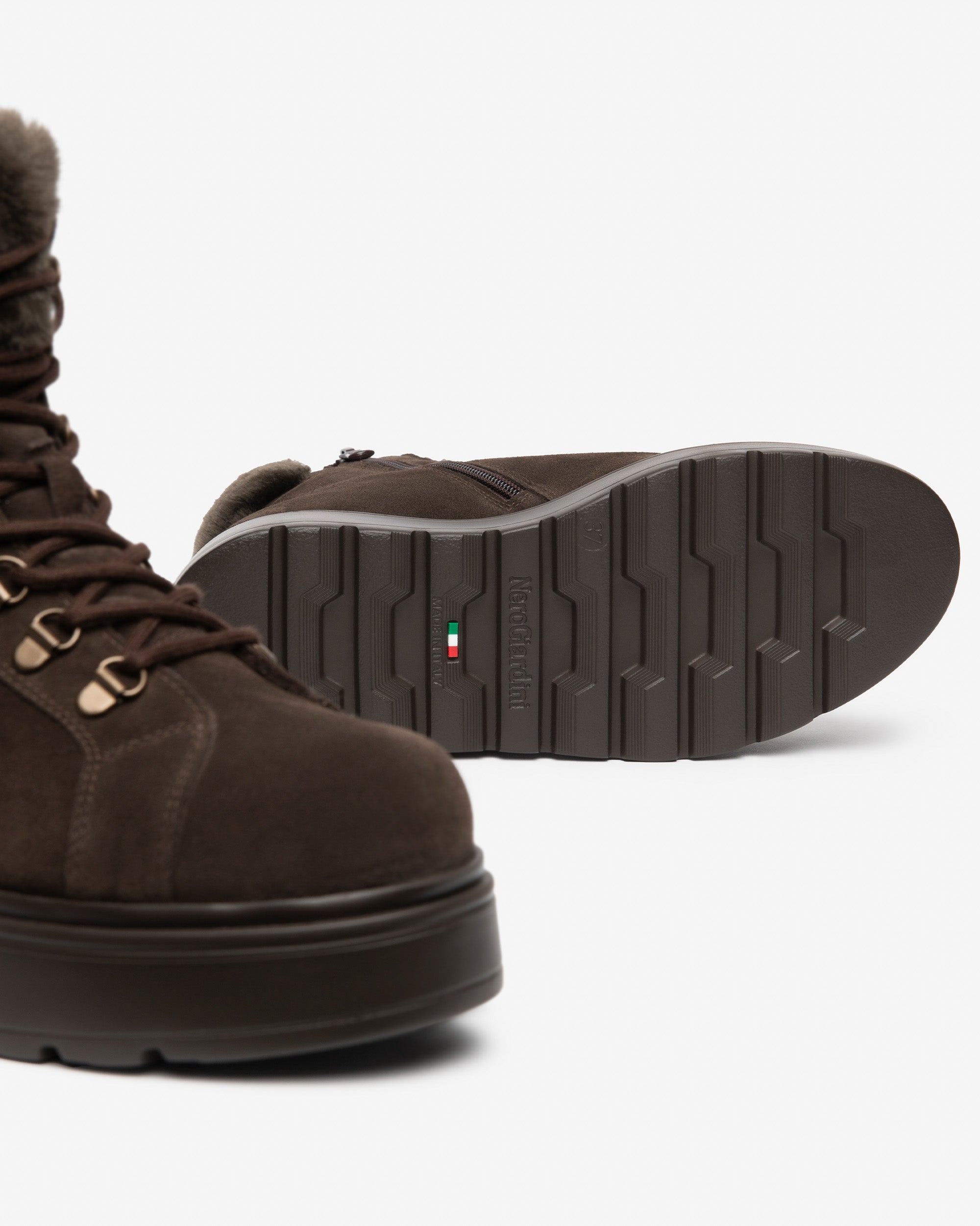 NeroGiardini Bottines Femme Daim Plateforme 55 mm