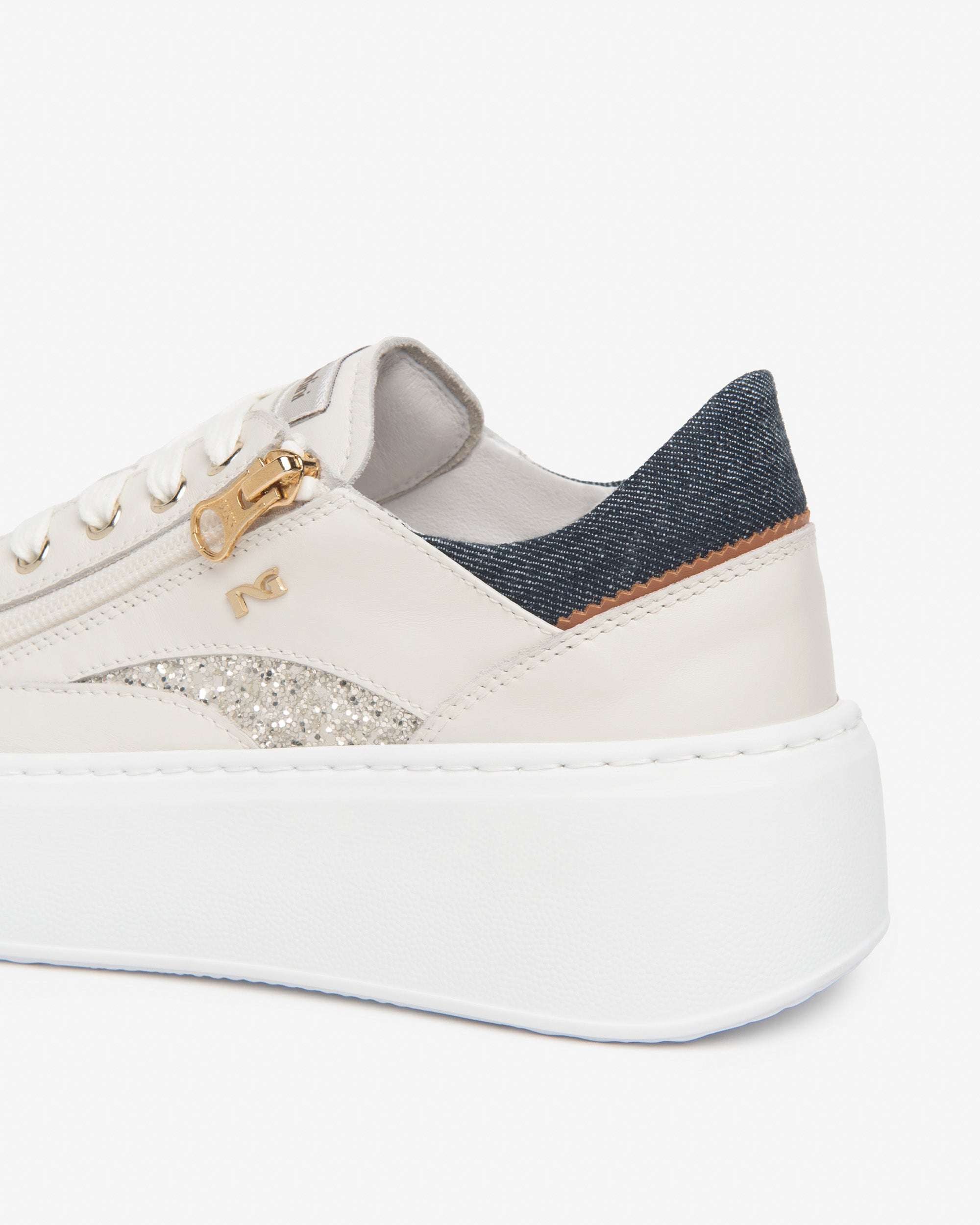 NeroGiardini Sneakers Baskets Femme Cuir Technique