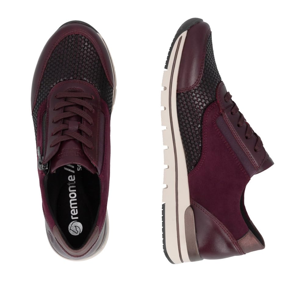 Remonte R6714 baskets femme Rouge stretch largeur confort