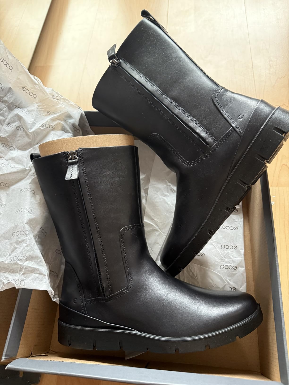 ECCO Bella bateau femme 36 EU noir cuir