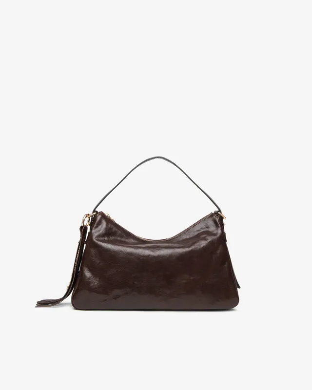 NeroGiardini Sacs Besace Femme en Cuir Sac hobo zippé
