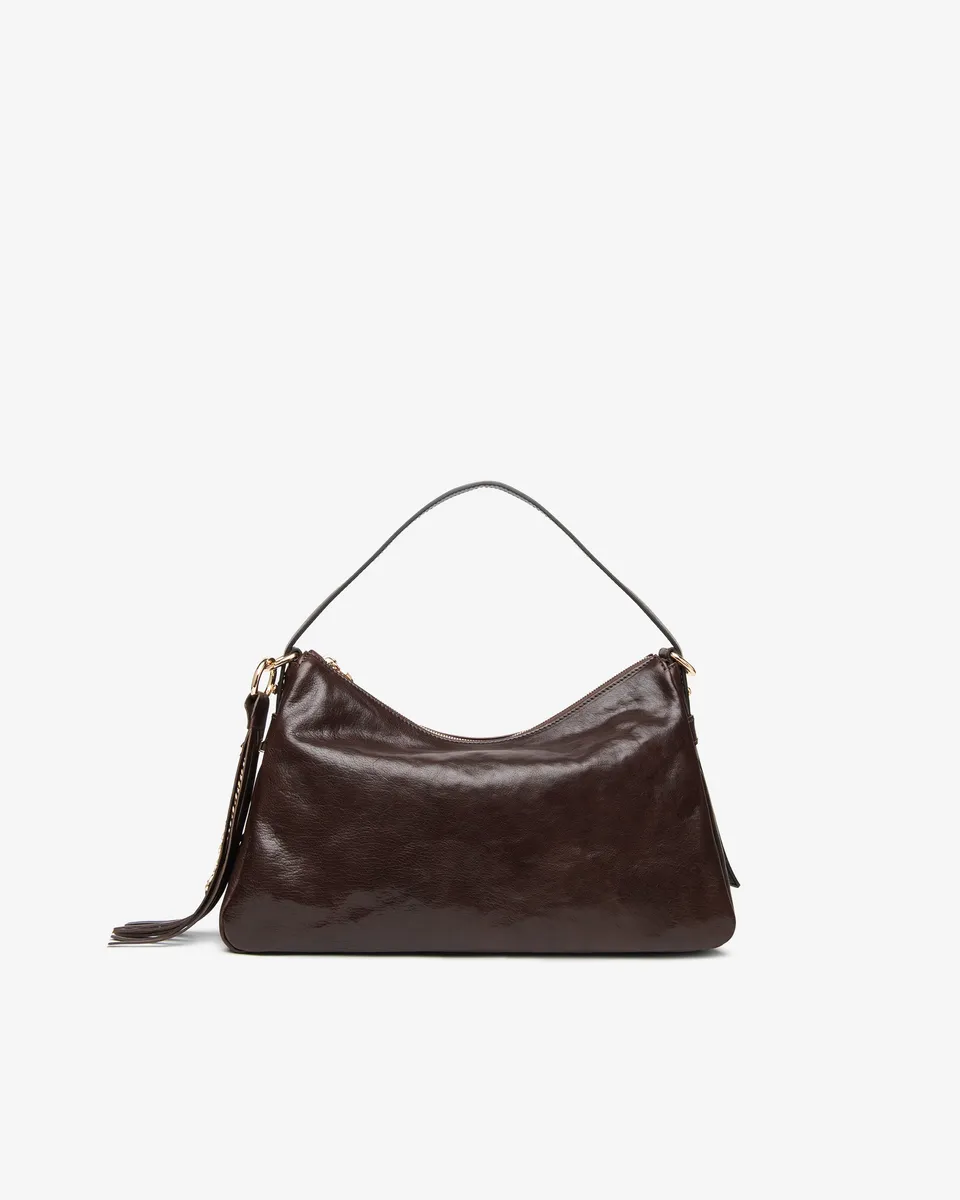 NeroGiardini Sacs Besace Femme en Cuir Sac hobo zippé