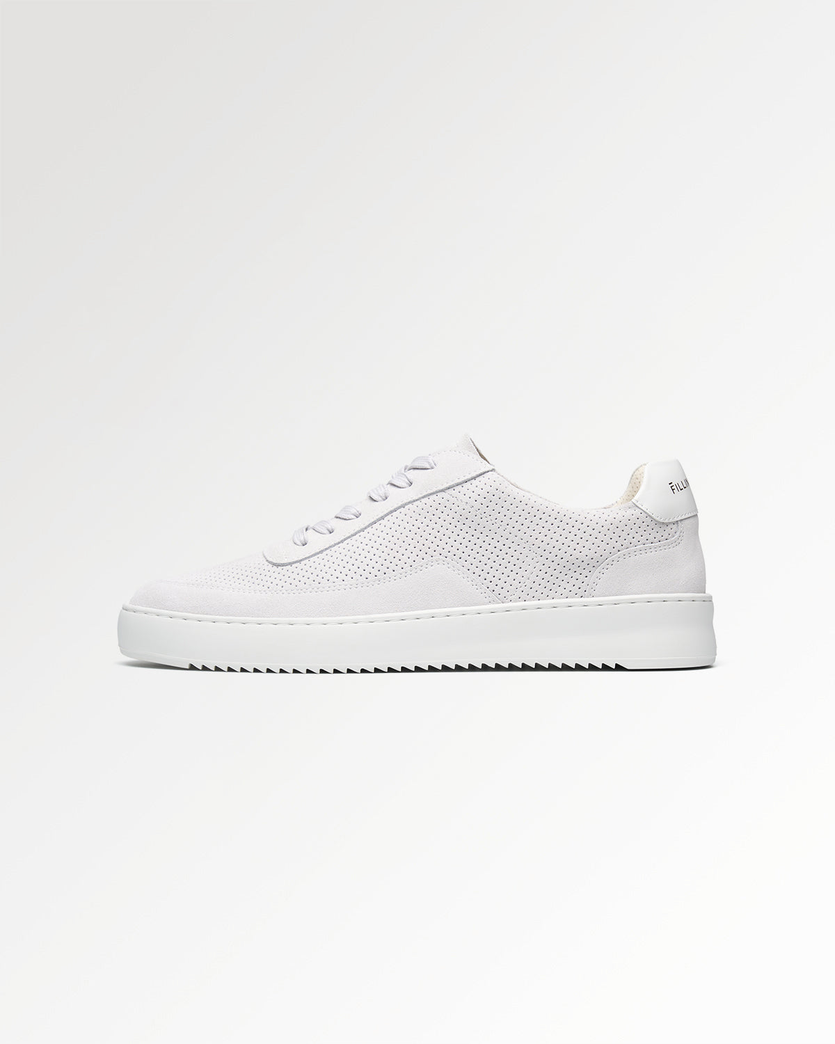 Filling Pieces Mondo Suede Perforated baskets blanches suède