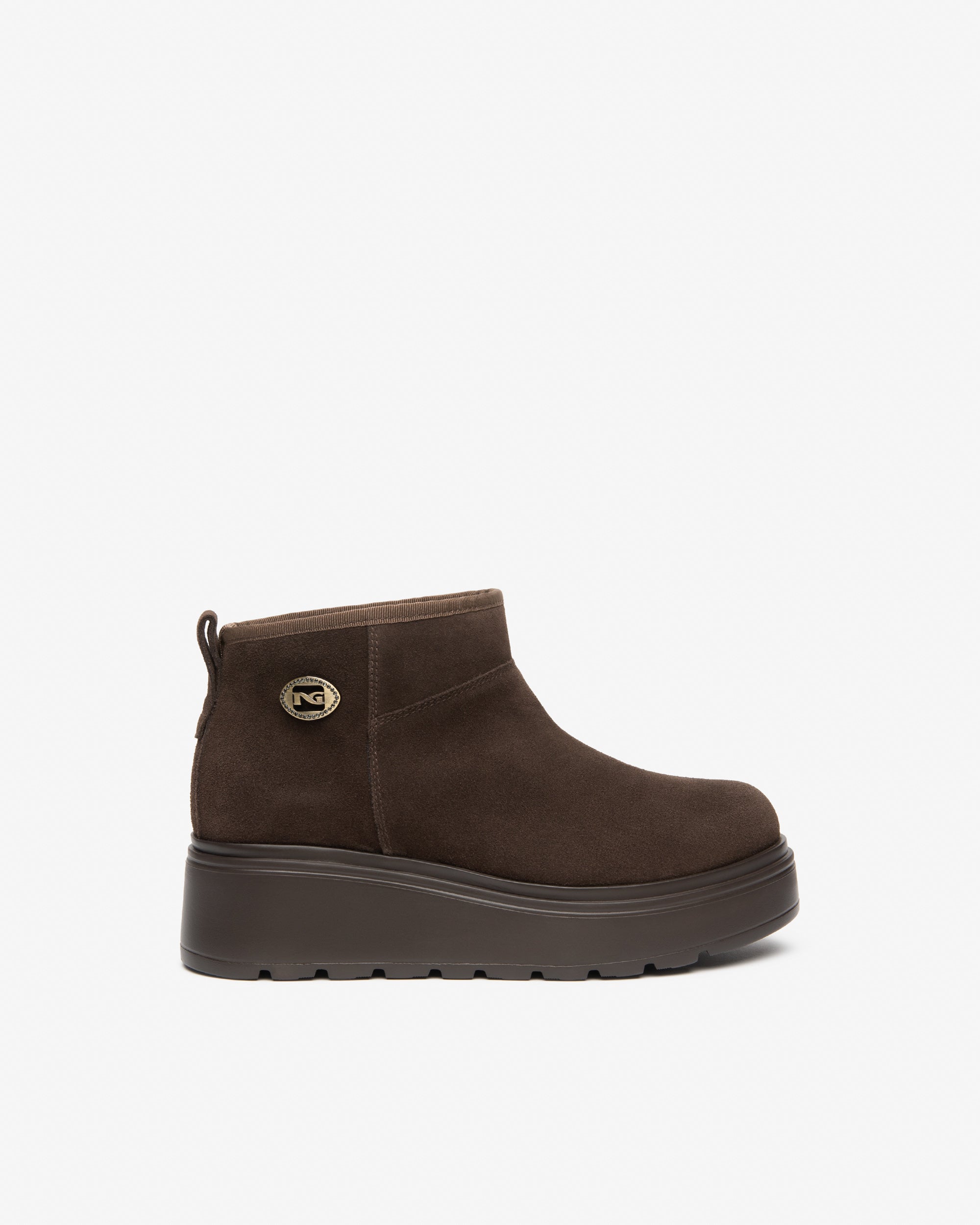NeroGiardini Bottines Femme Velours 38 Plateforme 55mm
