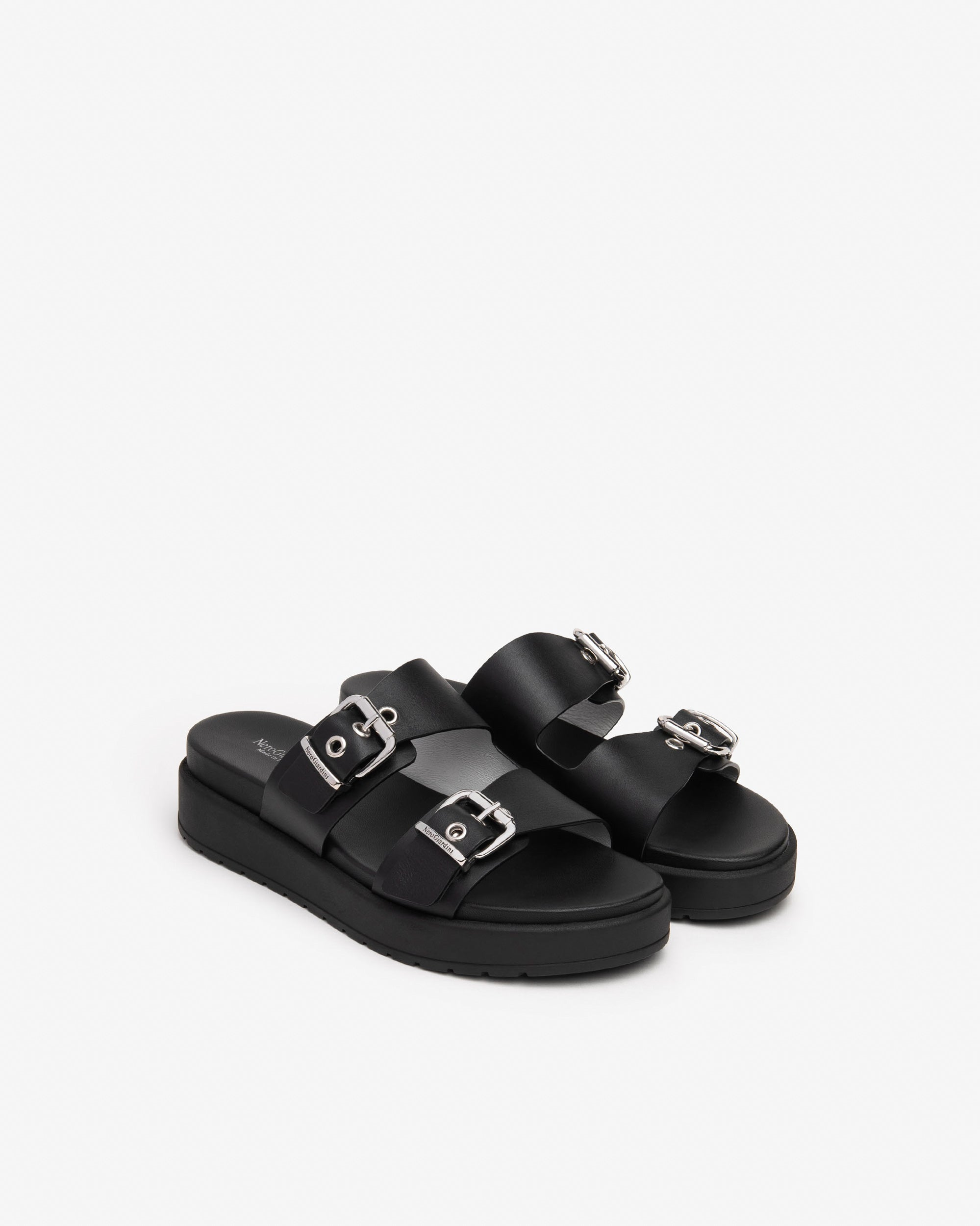 NeroGiardini Mules Femme en Cuir Confort Quotidien