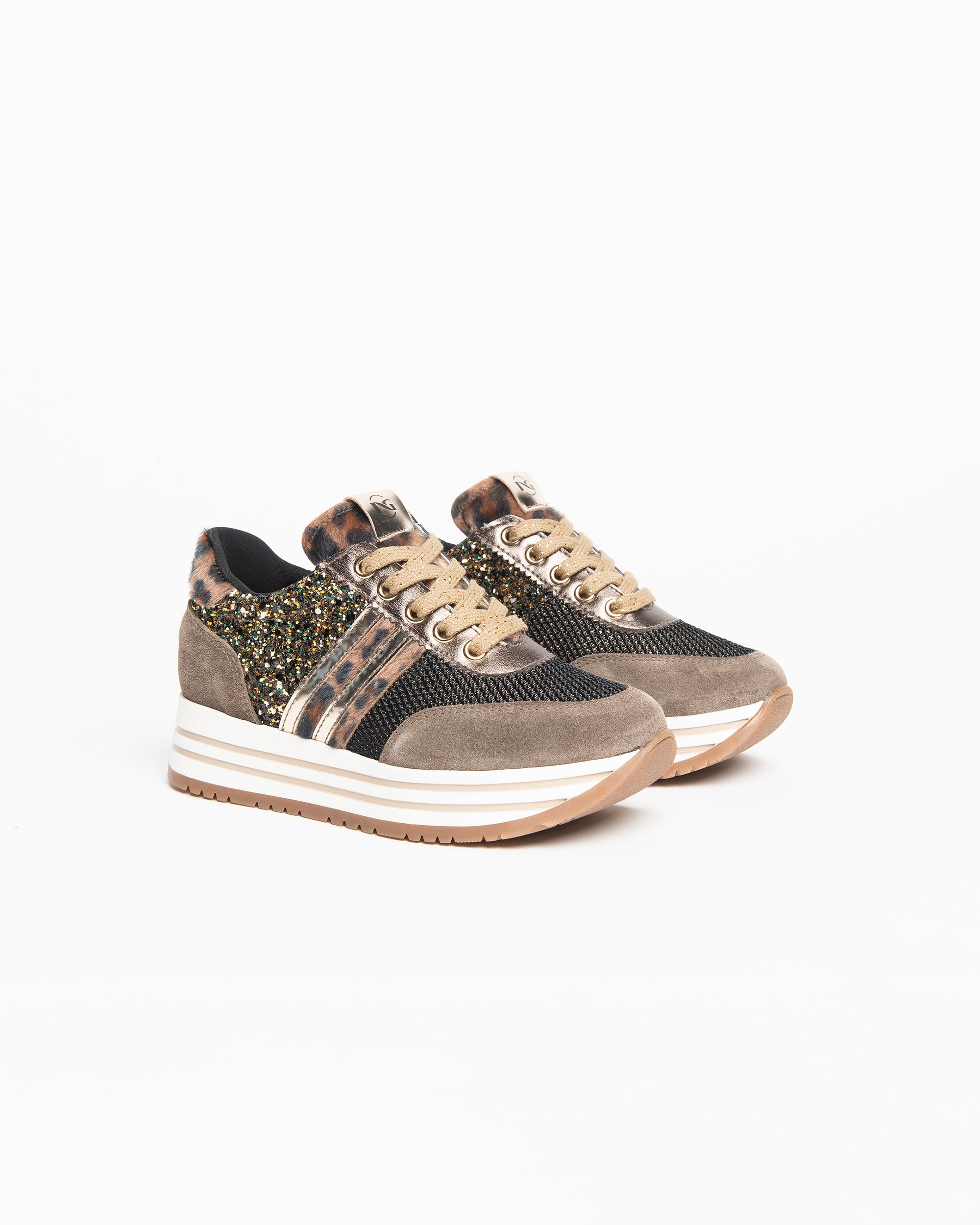 NeroGiardini Sneakers Teens Fille Velours Paillettes