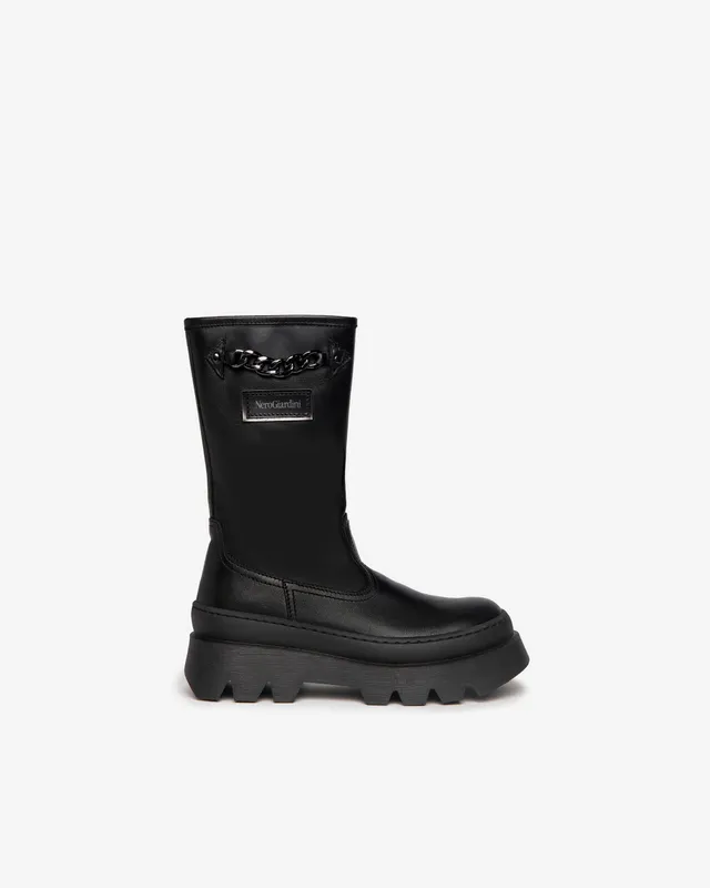 NeroGiardini Bottes Teens bottes fille cuir fermeture