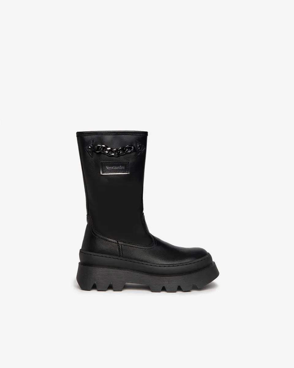 NeroGiardini Bottes Teens bottes fille cuir fermeture