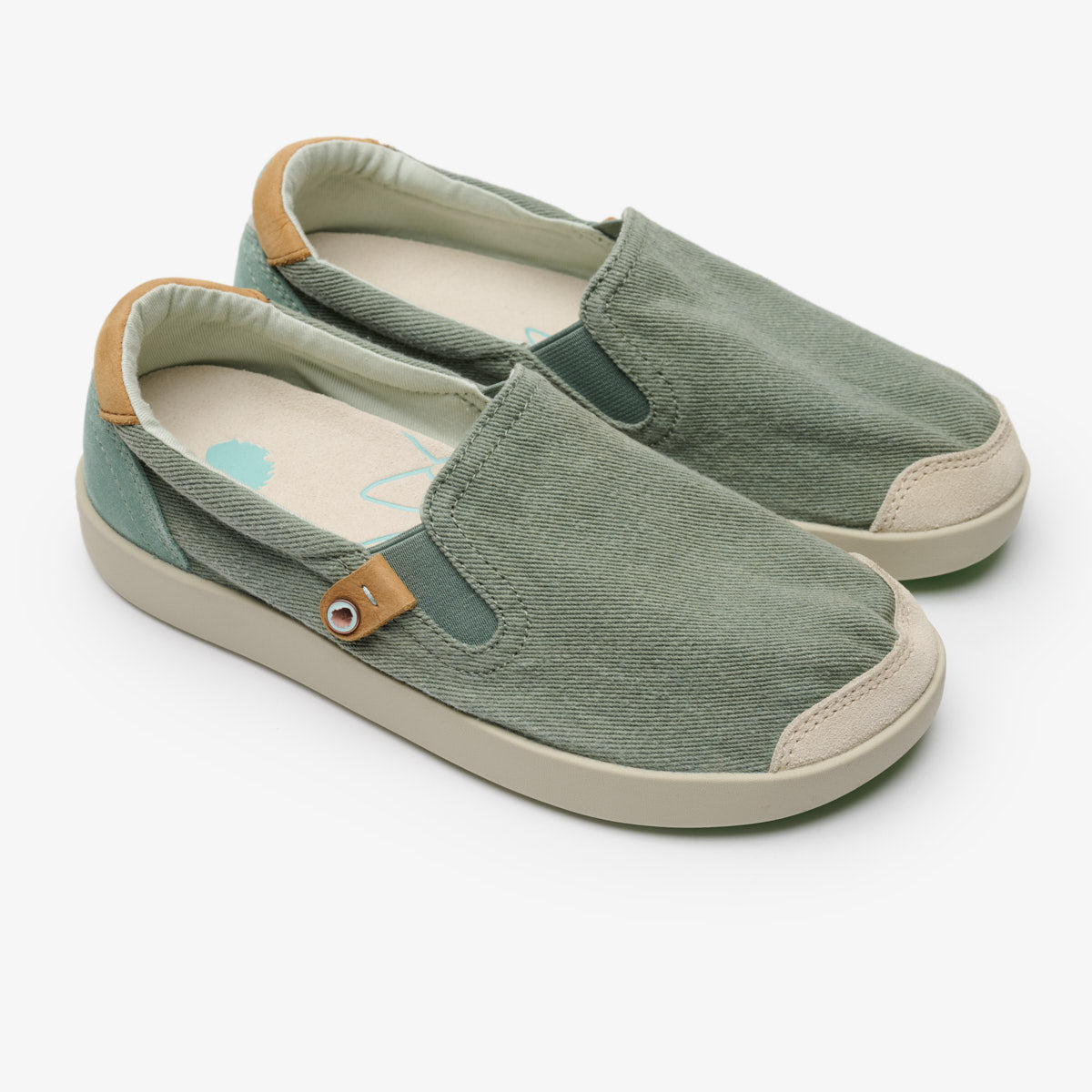 Satorisan Kung Fu Cotton slip on vert coton