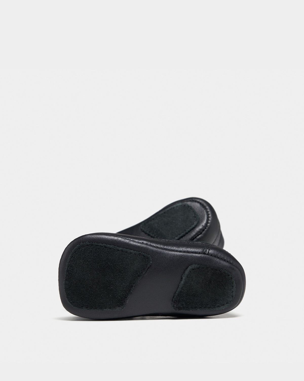 Filling Pieces Low Top Sneakers bébé noir cuir souple