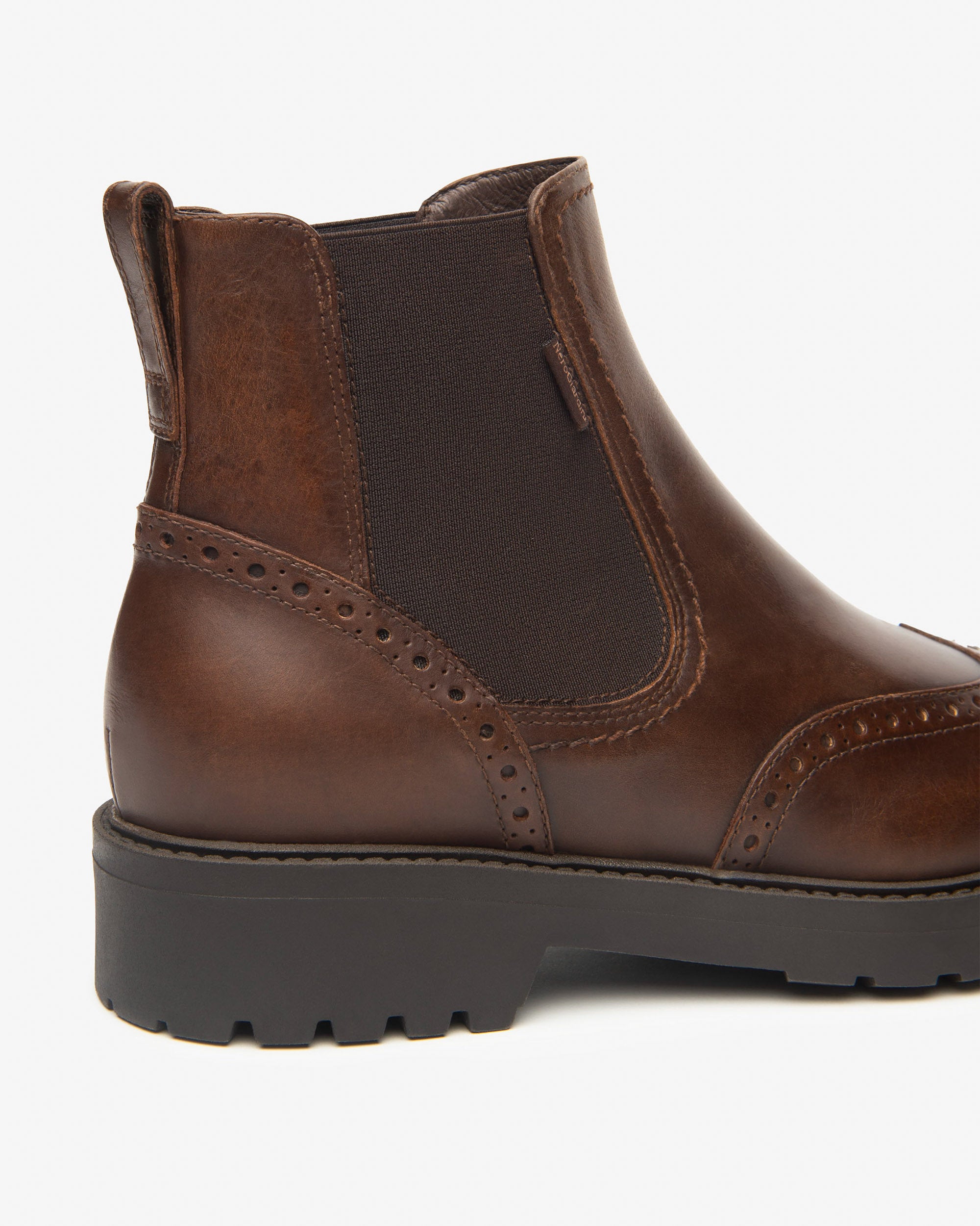 NeroGiardini Bottines Chelsea bottines femme cuir talon bloc