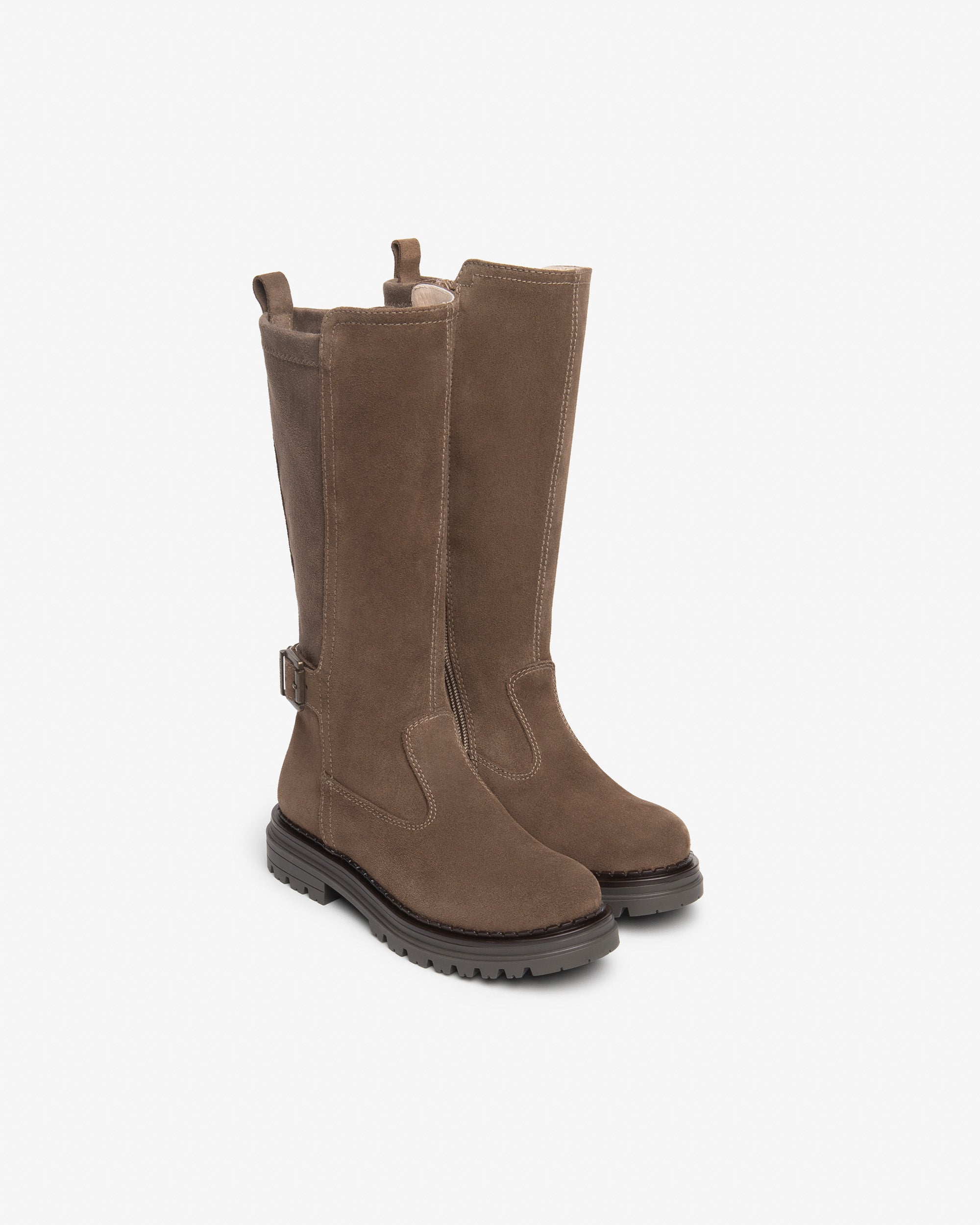 NEROGIARDINI Bottes Teen Fille Cuir Velours Tige Haute Pointure 35