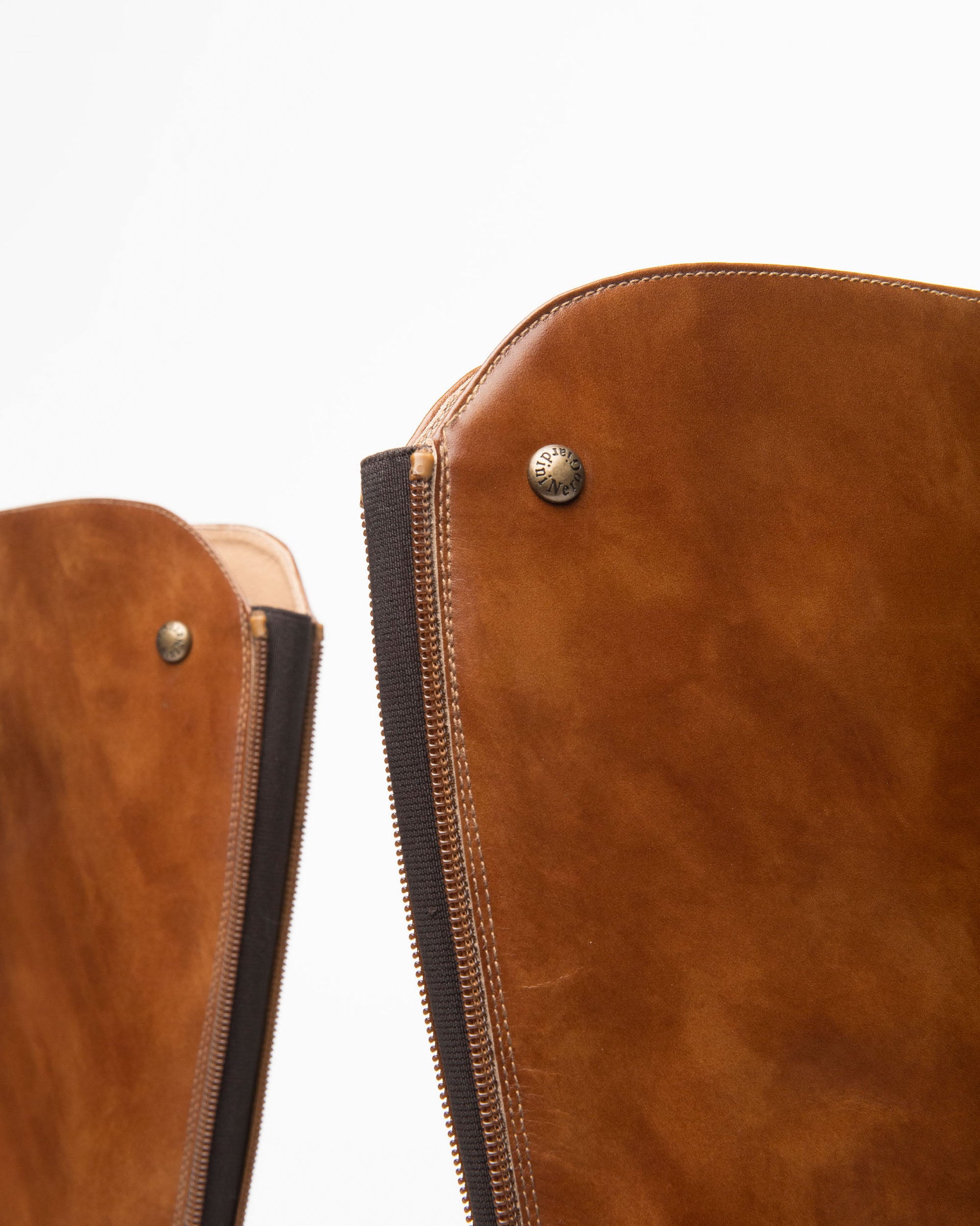 NeroGiardini Bottes Femme Cuir Talon 40mm Zip Arrière