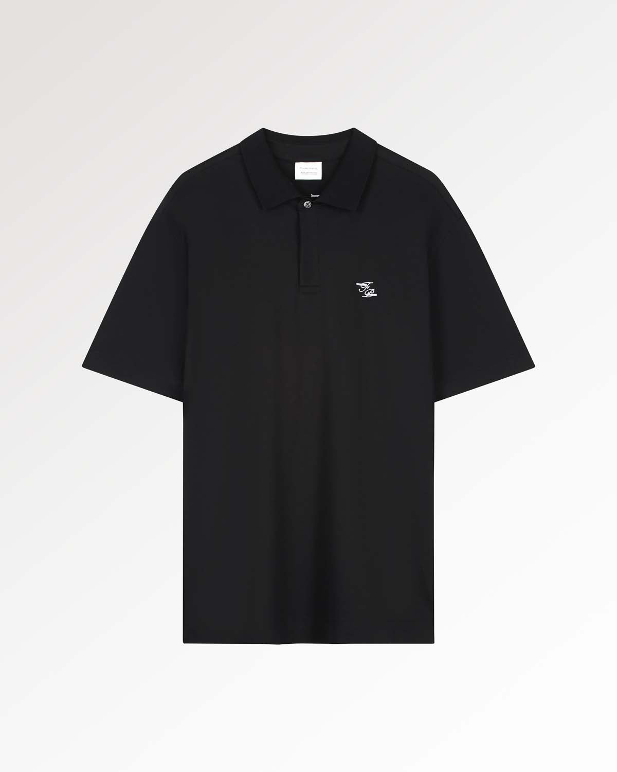 Filling Pieces Jersey Polo polo coton noir unisexe
