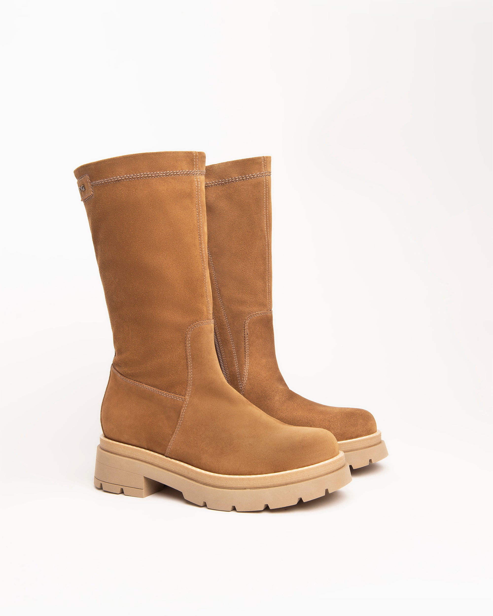 NeroGiardini Bottes Femme Cuir Combat Hiver