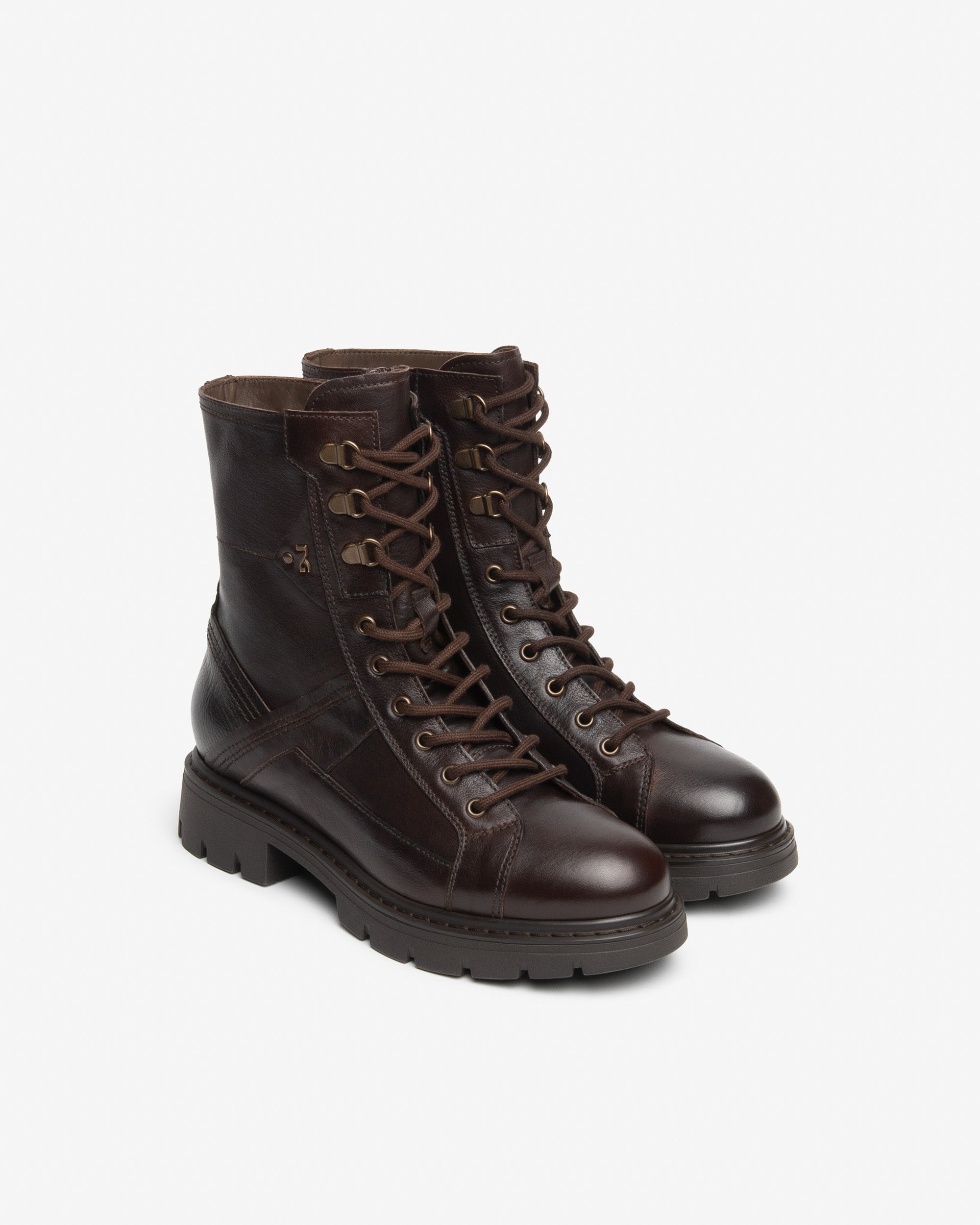 NeroGiardini Bottines motardes femme cuir talon 30mm