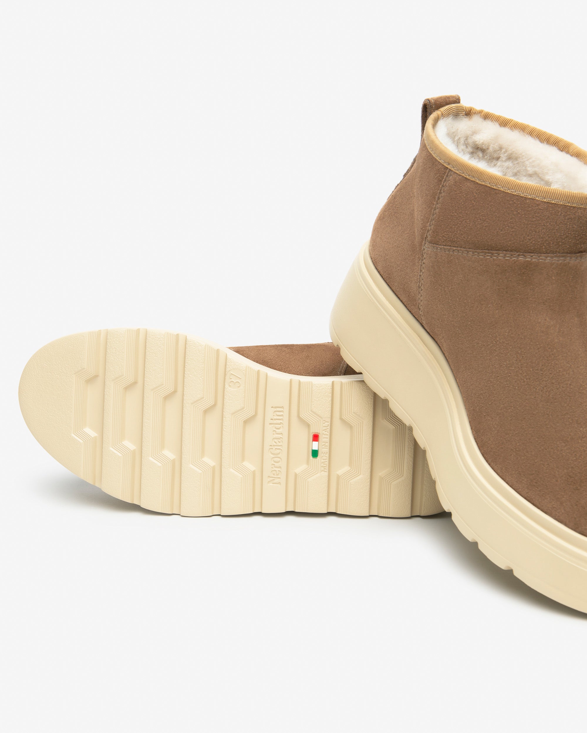 Nerogiardini Bottines Velours Daim 38 plateforme 55mm