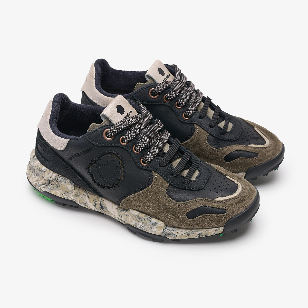 Satorisan Chacrona Pull Up baskets Black cuir homme