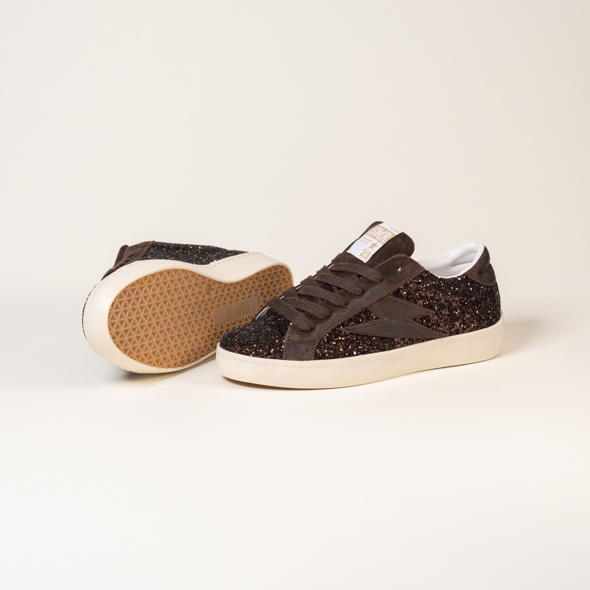 SMR Semerdjian Maya E179 basket glitter marron