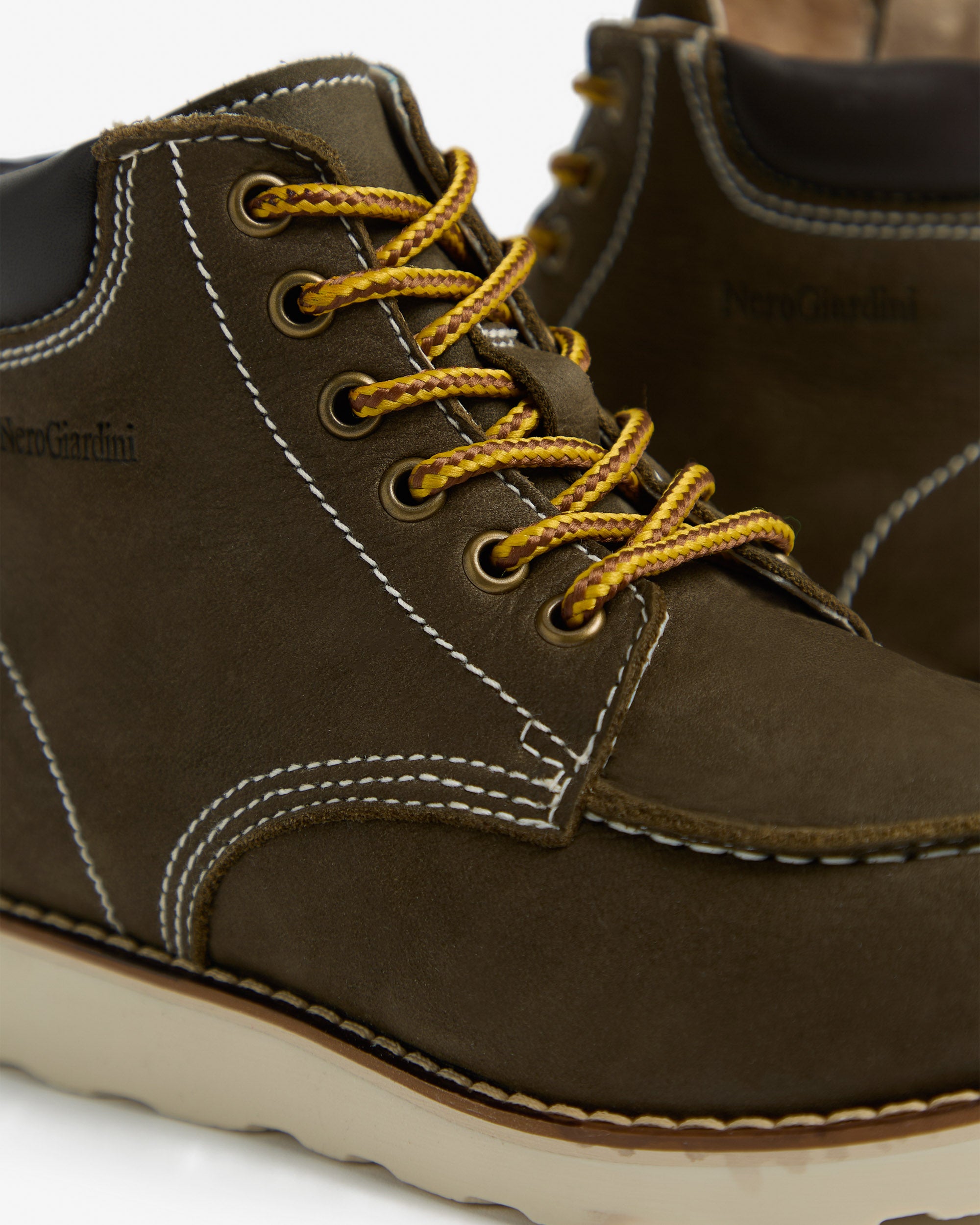 NeroGiardini Bottines Teen Garçon Cuir Laçage