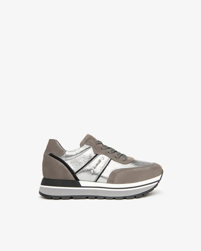 Nerogiardini Sneakers Femme Baskets Cuir et Velours