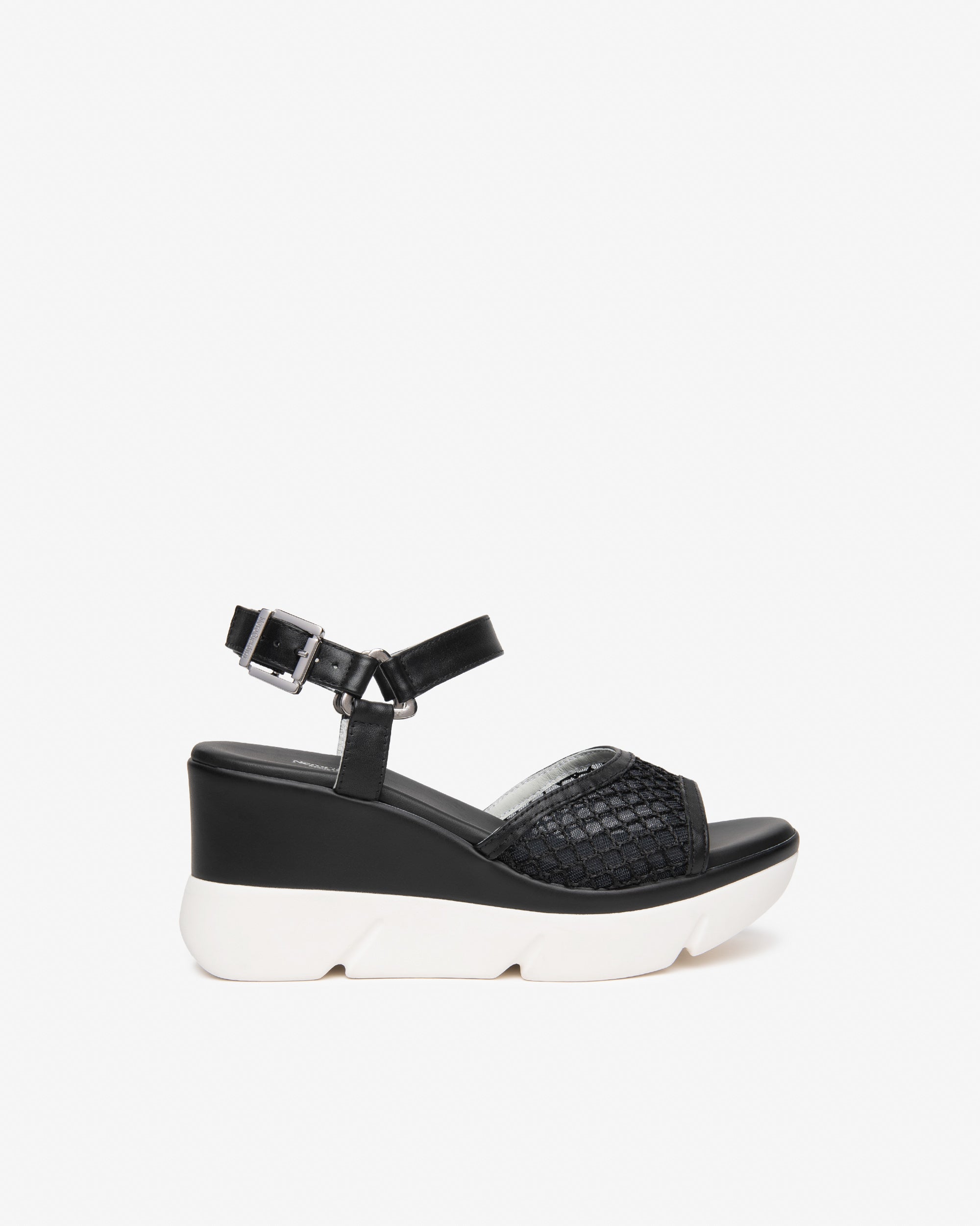 NeroGiardini Sandales Femme Cuir et Toile Sandales Été