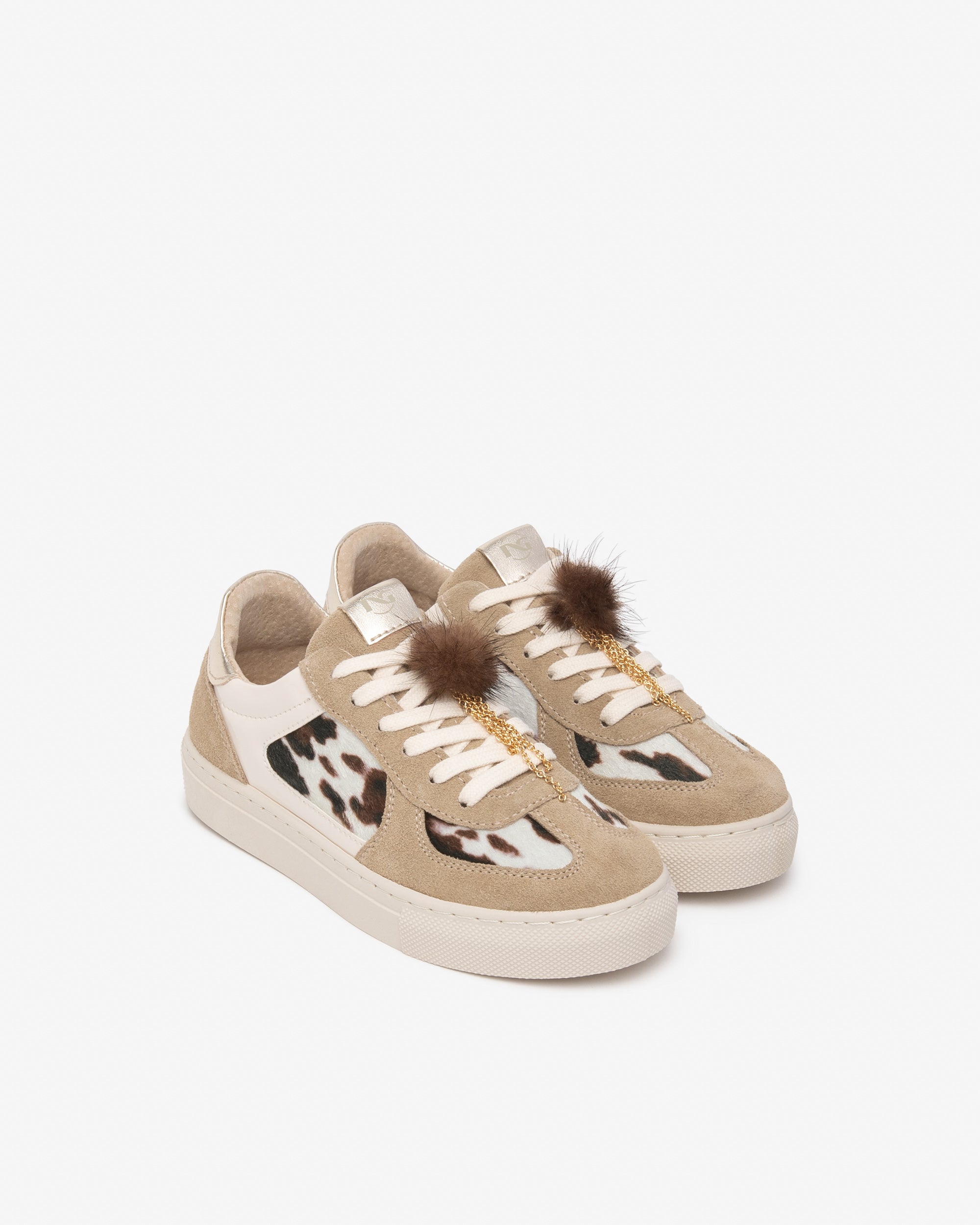 NeroGiardini Sneakers Fille Cuir Velours Animalier 30-39