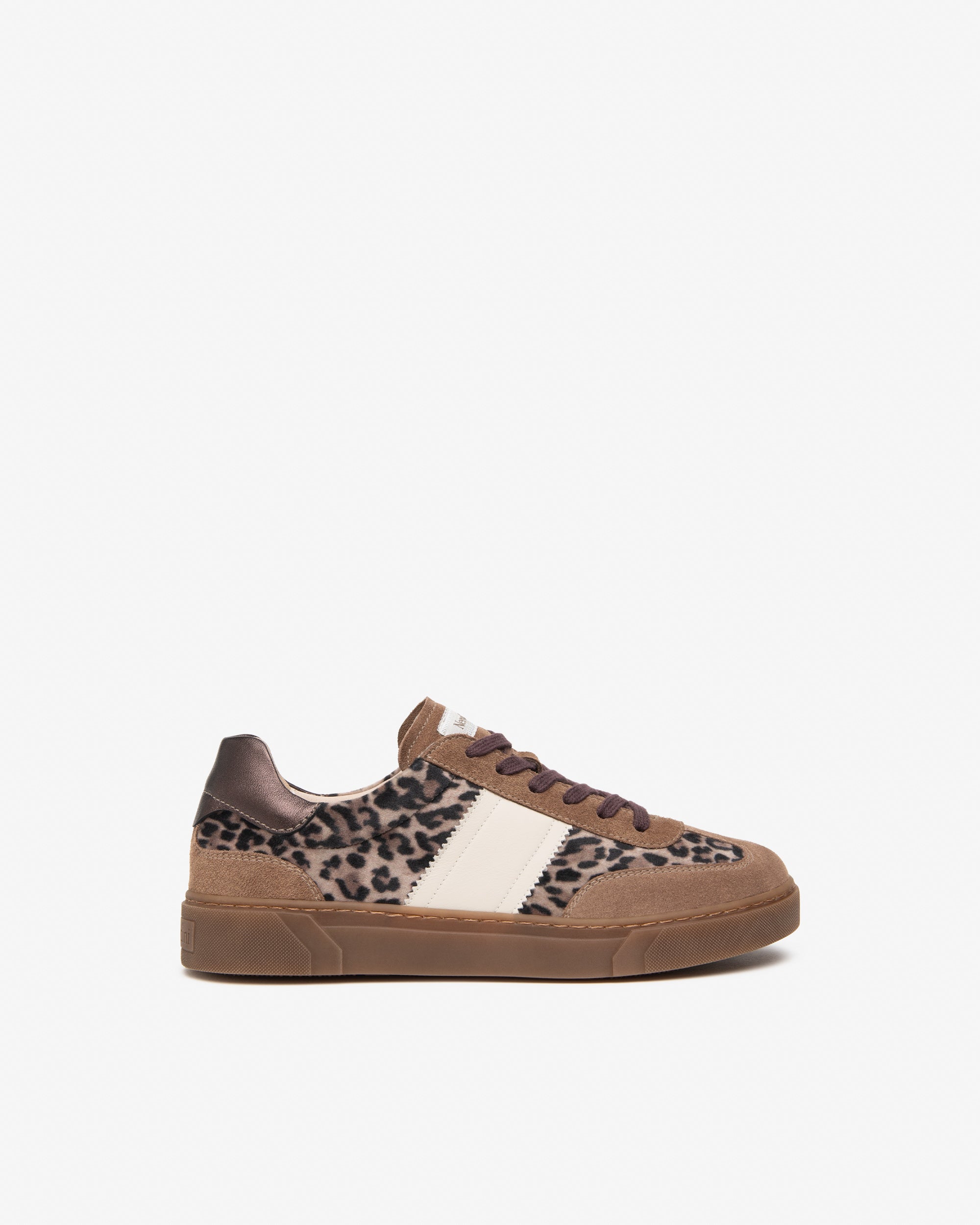 NeroGiardini Sneakers Femme Cuir Velours Animalier