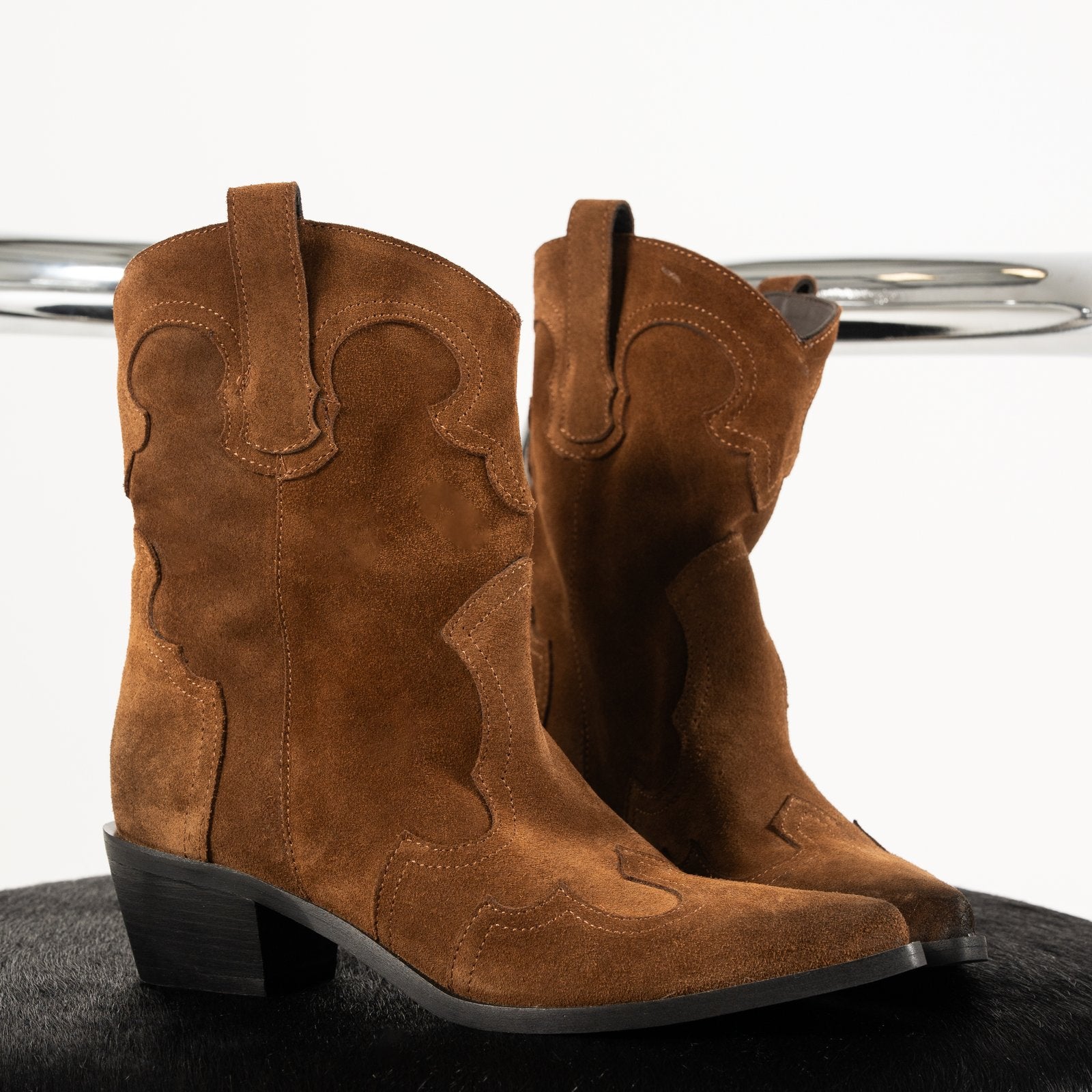 SMR Bottines E1467E1 Crosta Tabacco cuir tabac