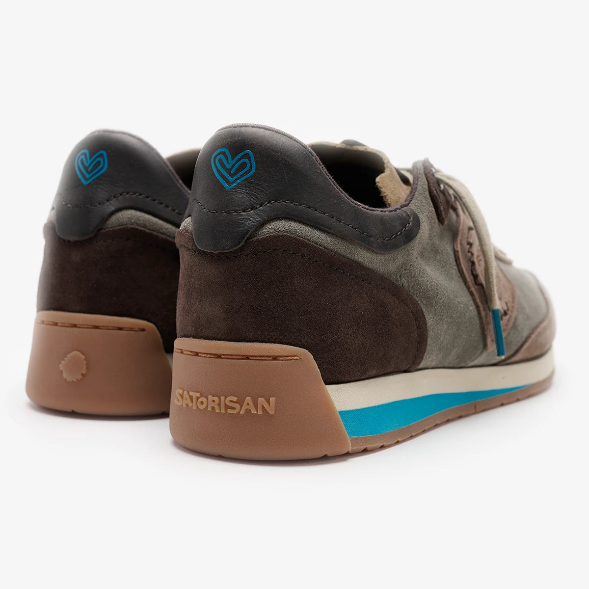 Satorisan Ensō Suede baskets cuir Wandering Grey