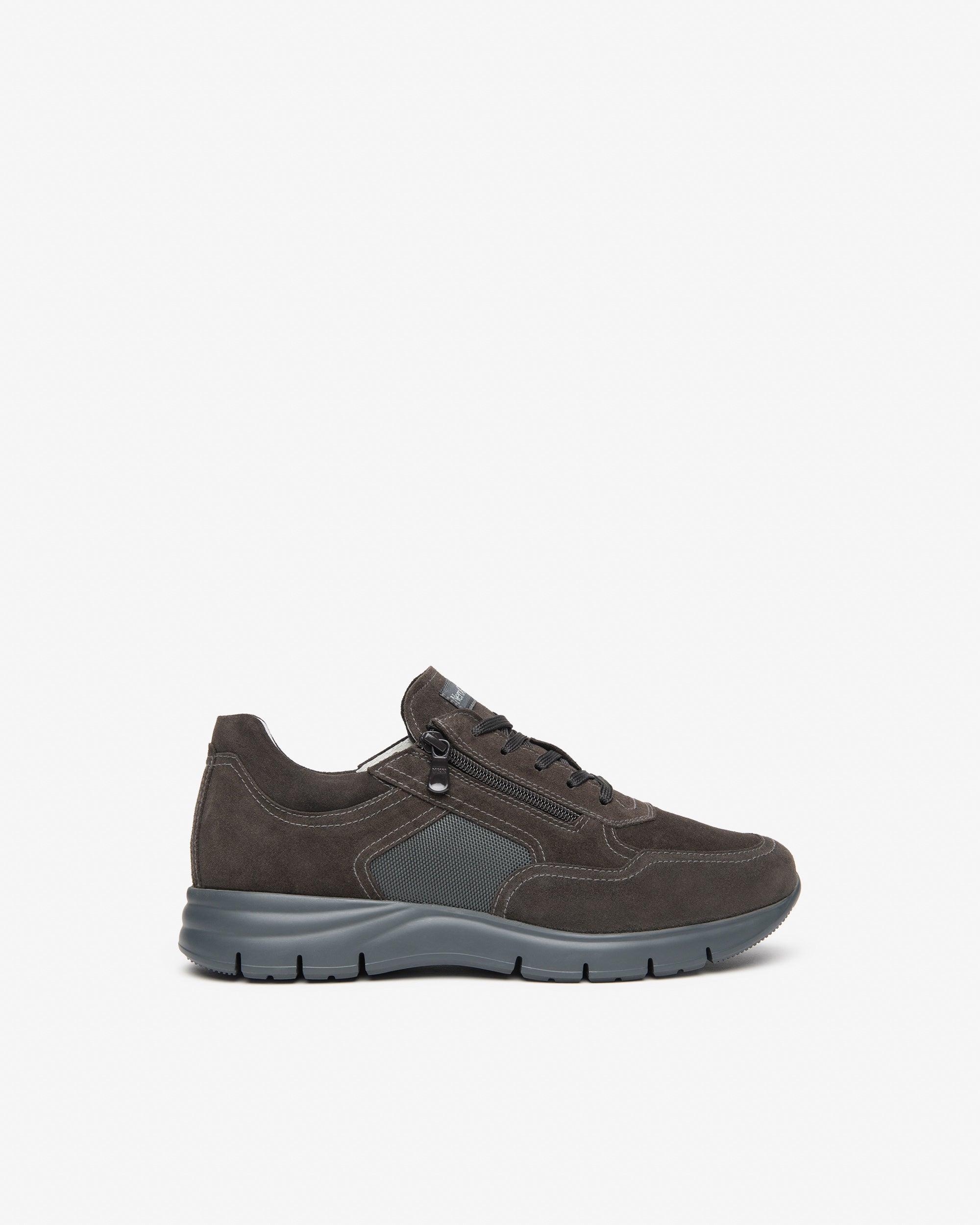 NeroGiardini Sneakers Homme Cuir Velours Toile Zip