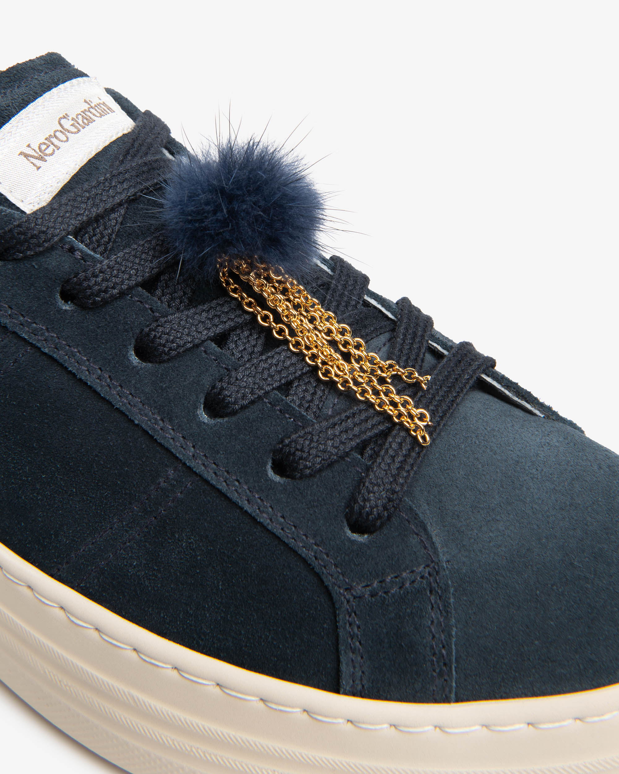 NeroGiardini Sneakers Femme Cuir Velours Daim Plateforme