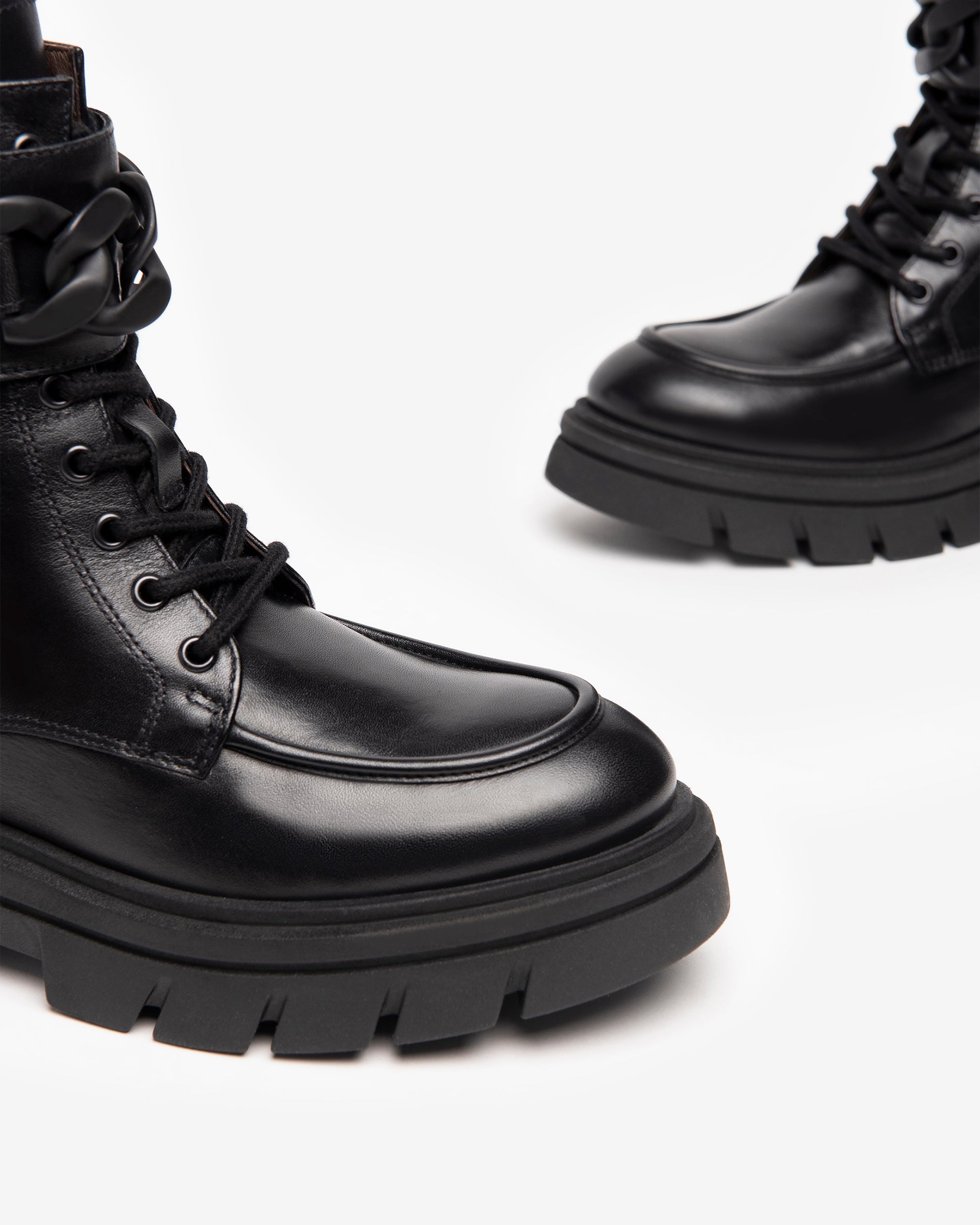 NeroGiardini Bottines combat boots femme cuir DryGo