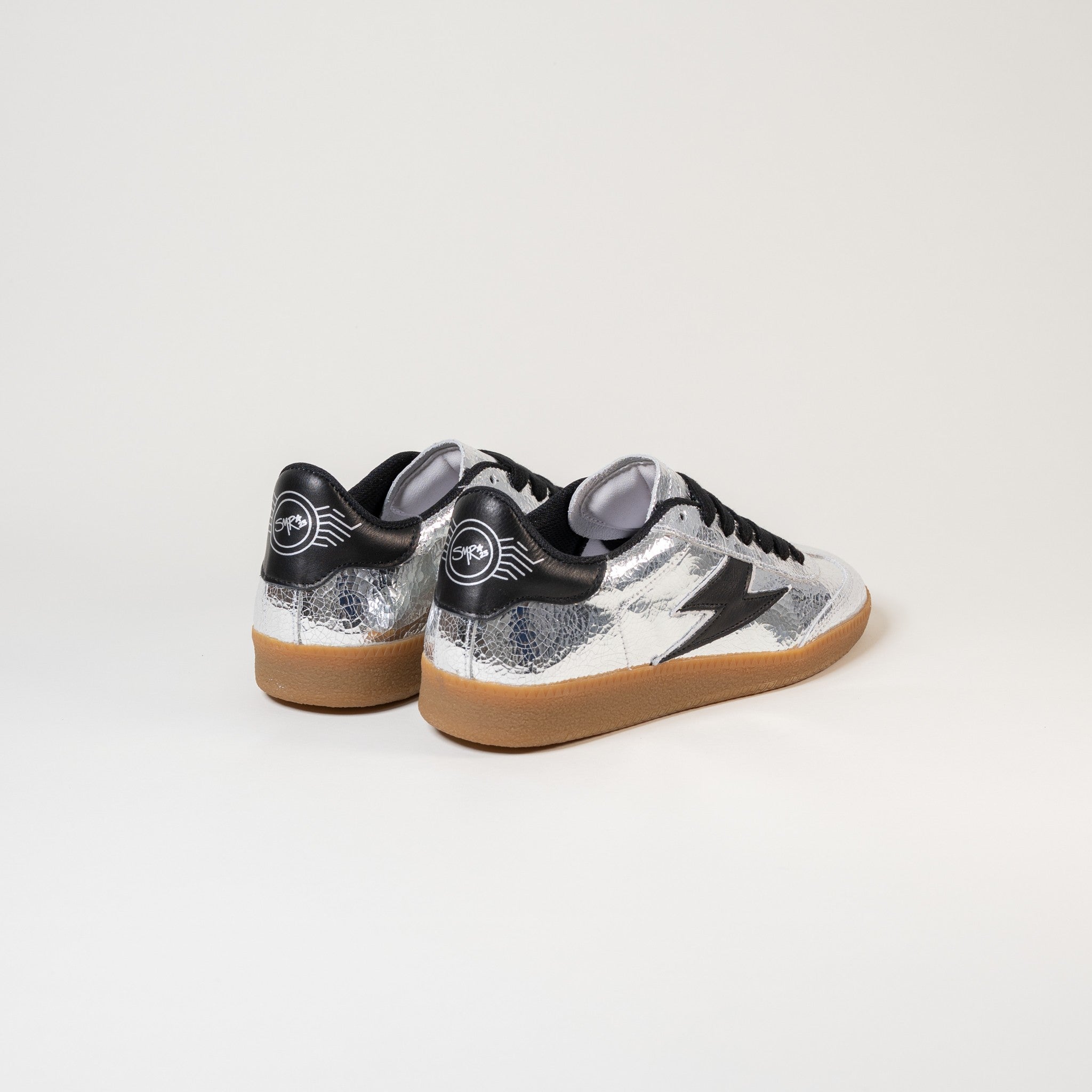 Semerdjian Emily E245 baskets argent noir crack