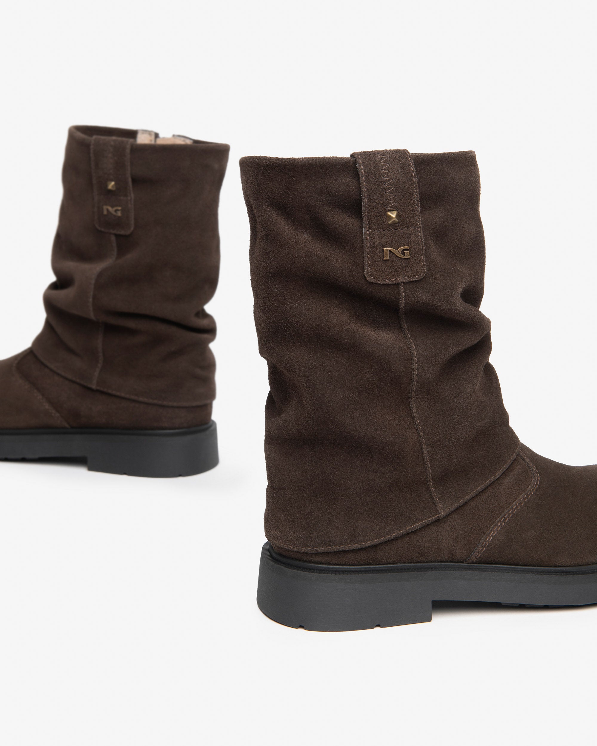 NeroGiardini Bottes Teen Fille Daim Bottes Hiver