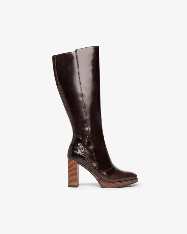 NeroGiardini Bottes Femme en Cuir bottes glamour hiver