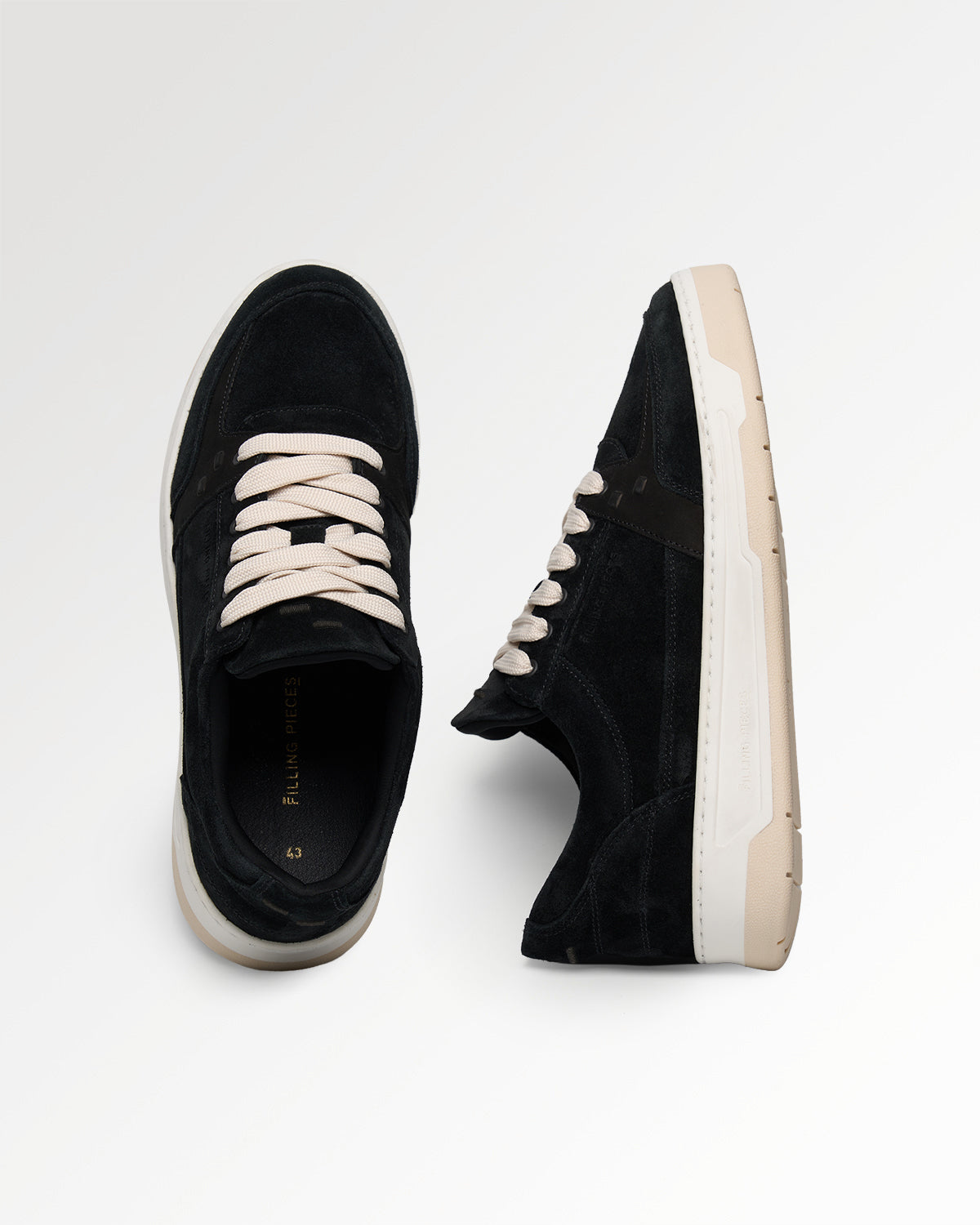 Filling Pieces Low Vise Sneakers noires suède pointure 39-46