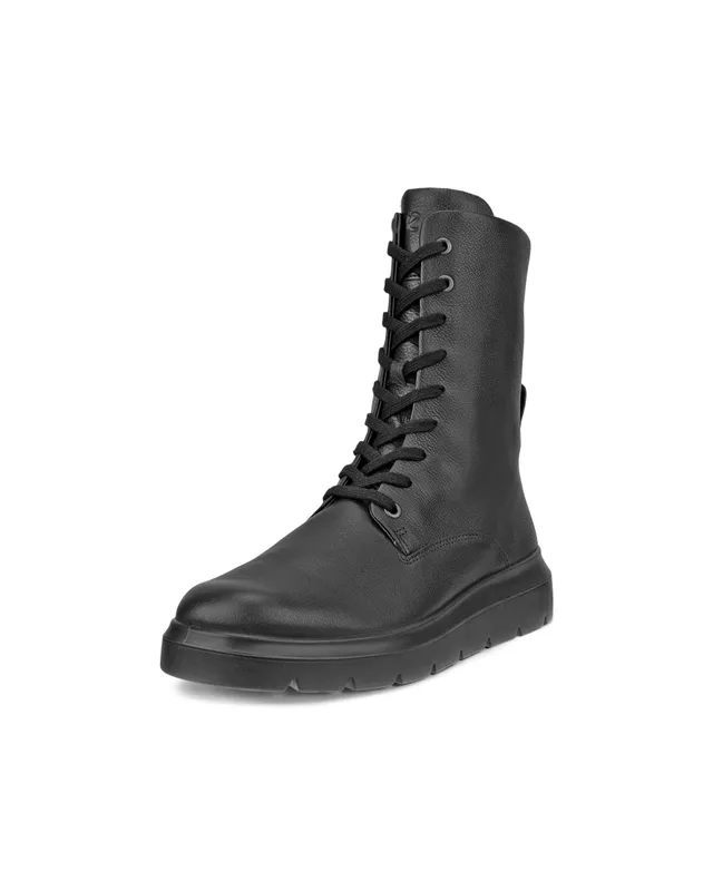 ECCO NOUVELLE Boots femme noir cuir à lacets