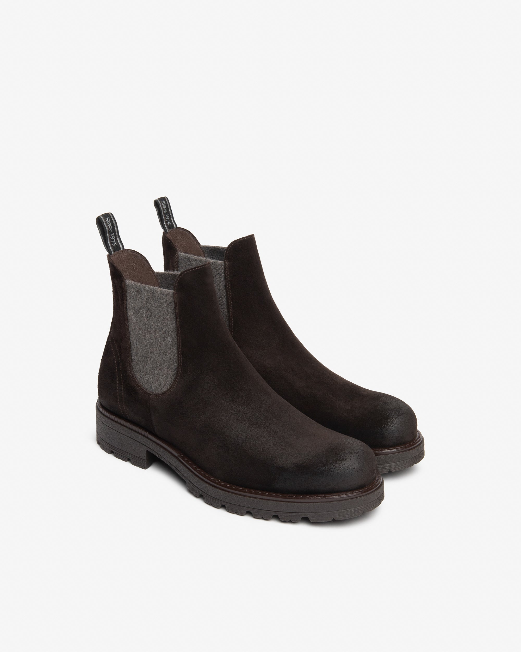 NeroGiardini Chelsea Bottines Homme Cuir Velours Hiver